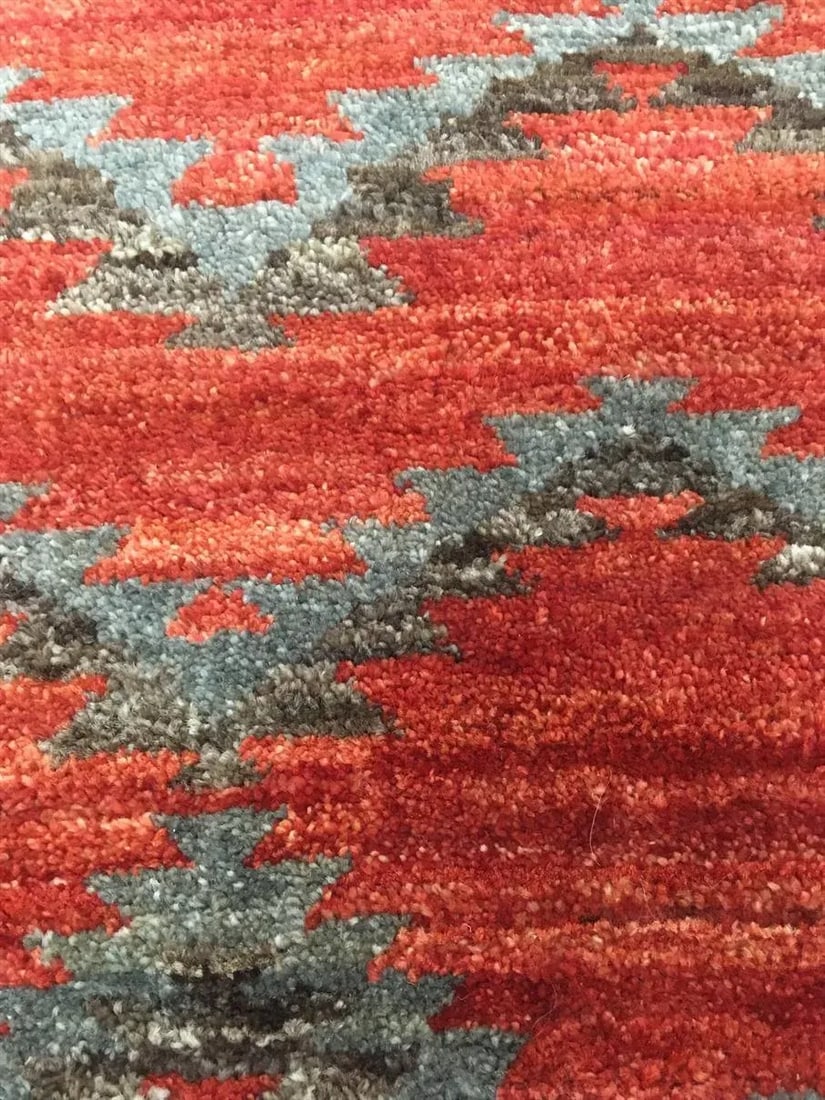 Navajo Style Hand Knotted Wool Rug-10'0" X 13'8" - 5