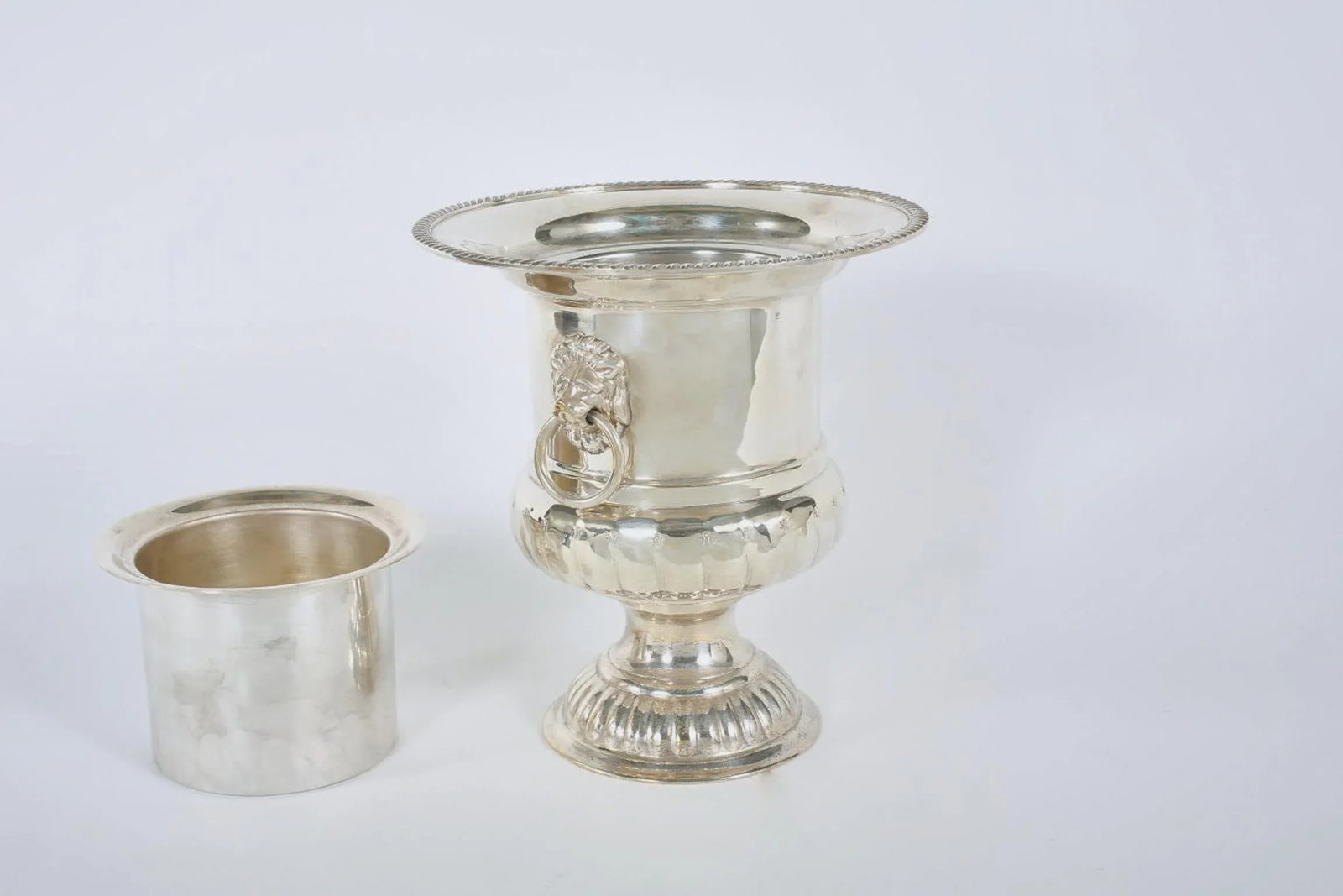 Mid 20th Century English Sheffield Plated Barware Wine Cooler - 4