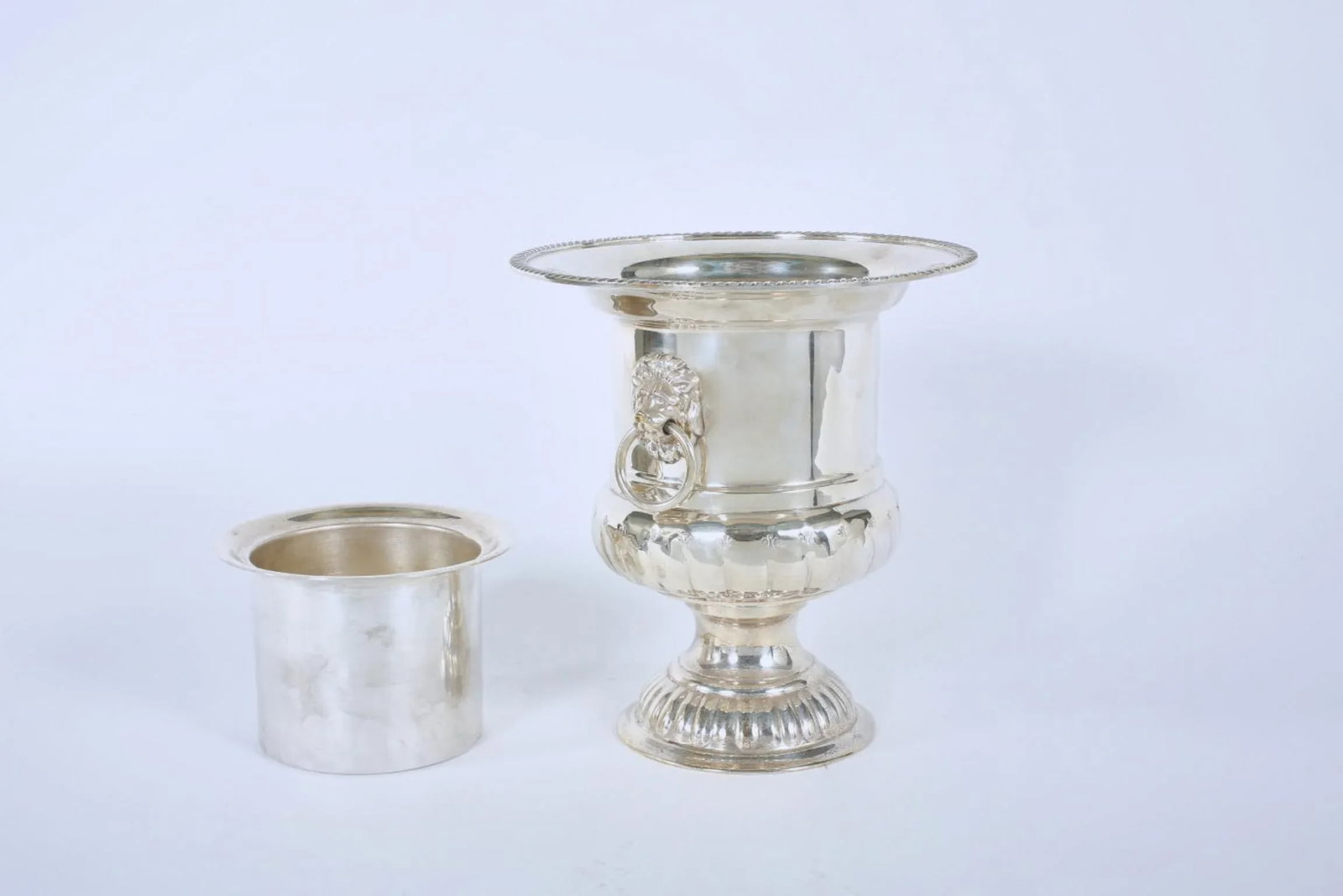 Mid 20th Century English Sheffield Plated Barware Wine Cooler - 6