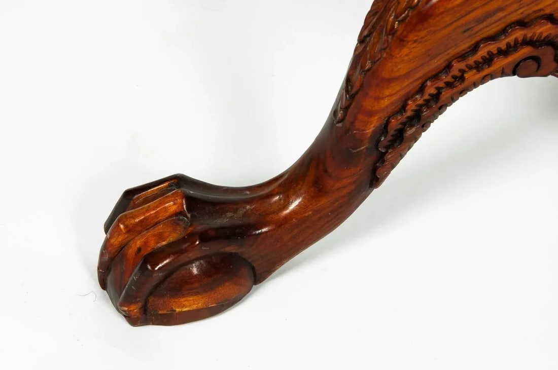 Dark Mahogany Wood Plant Stand / Fern - a Pair - 4