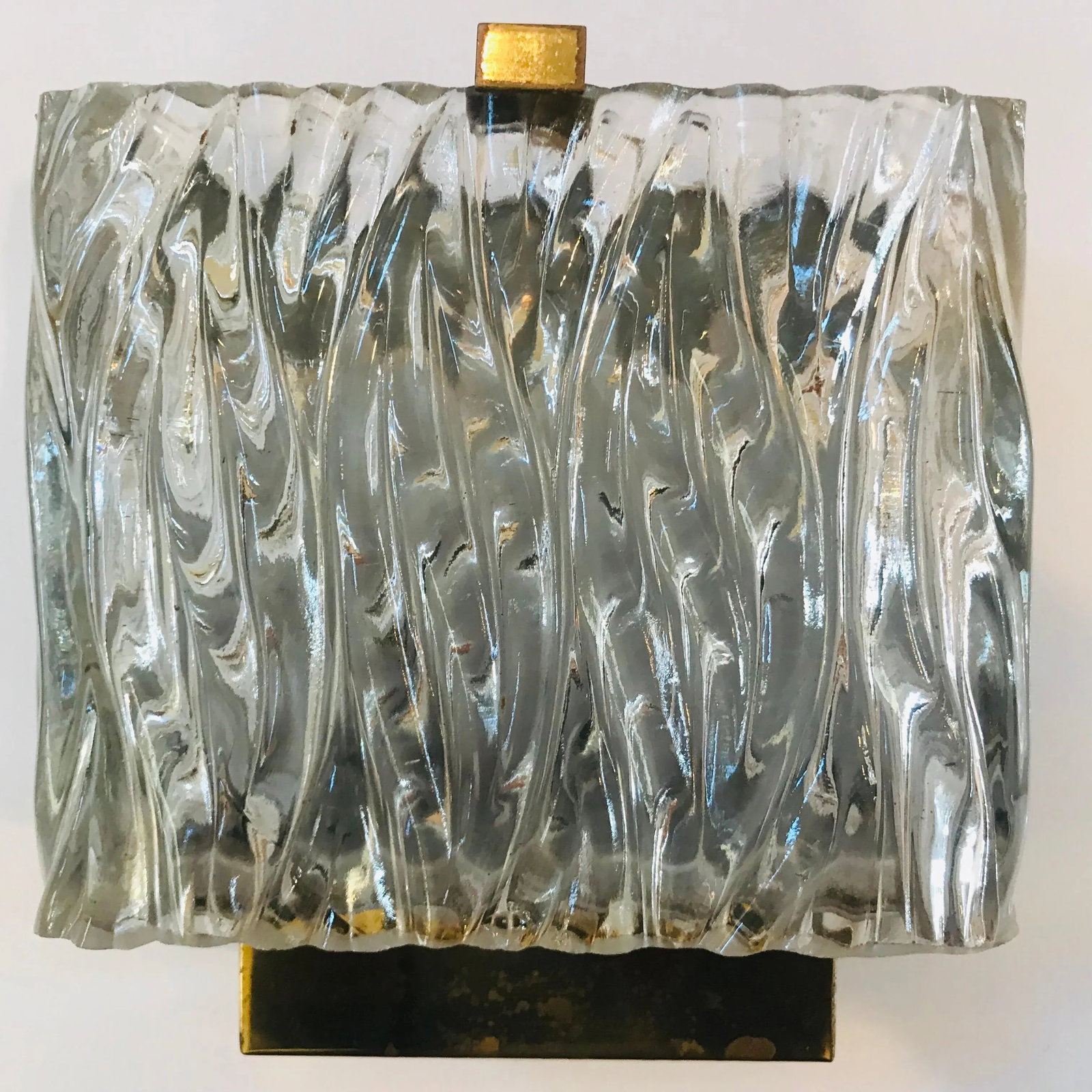 1960s Maison Arlus French 1960s Glass Wall Light - 10