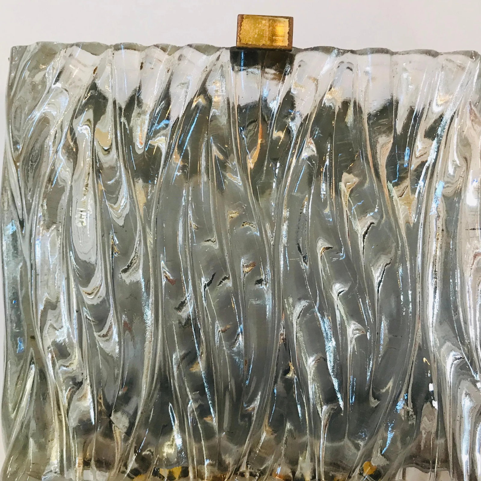 1960s Maison Arlus French 1960s Glass Wall Light - 11