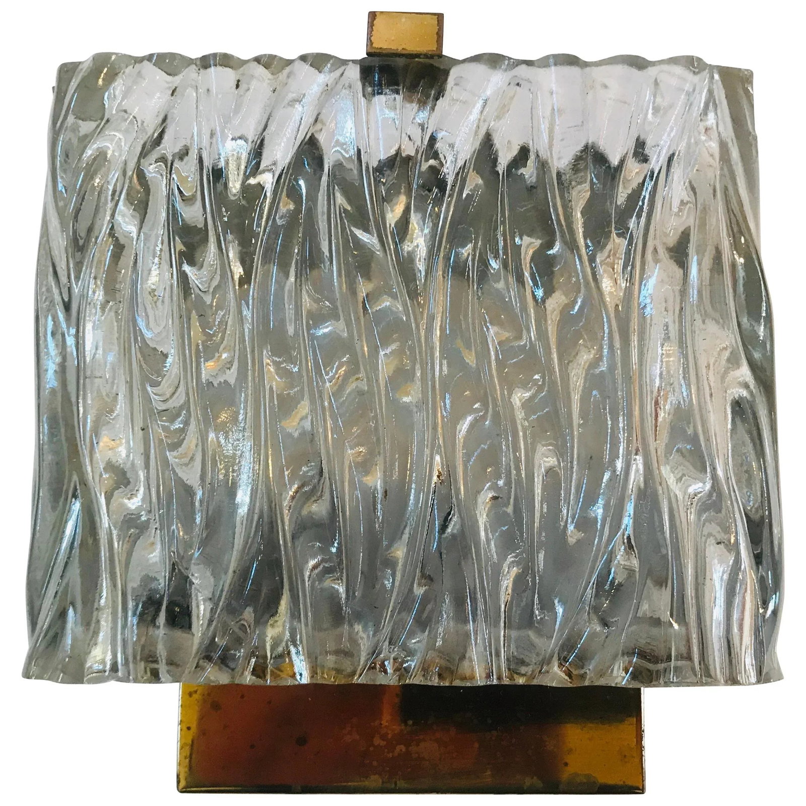 1960s Maison Arlus French 1960s Glass Wall Light - 13