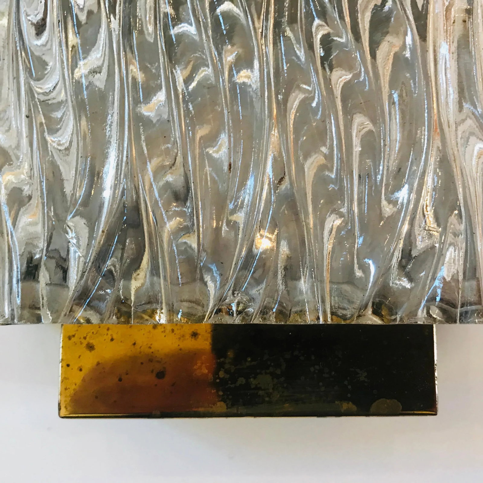 1960s Maison Arlus French 1960s Glass Wall Light - 3