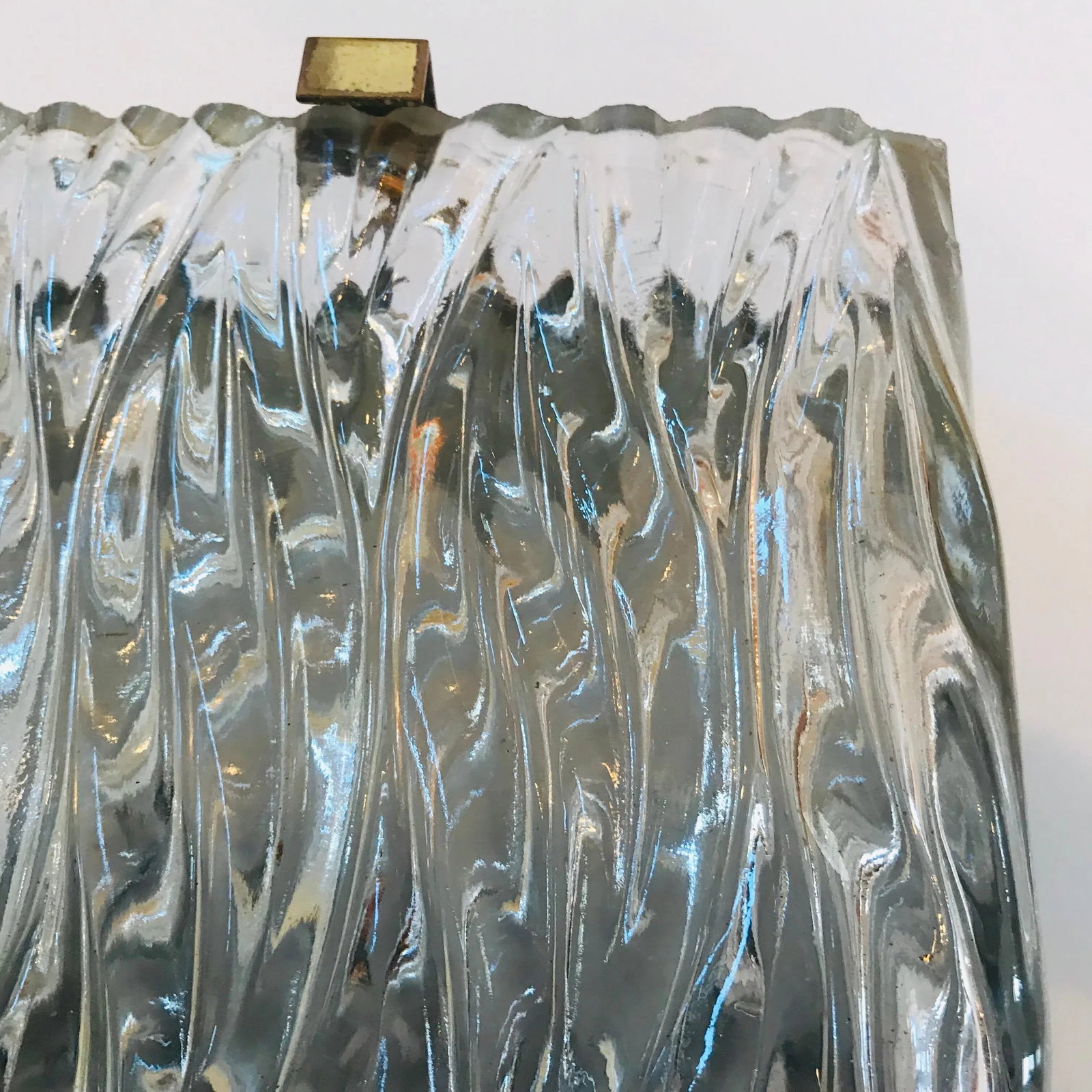 1960s Maison Arlus French 1960s Glass Wall Light - 7