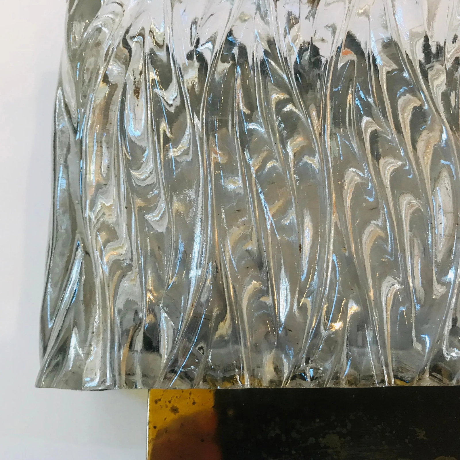 1960s Maison Arlus French 1960s Glass Wall Light - 8