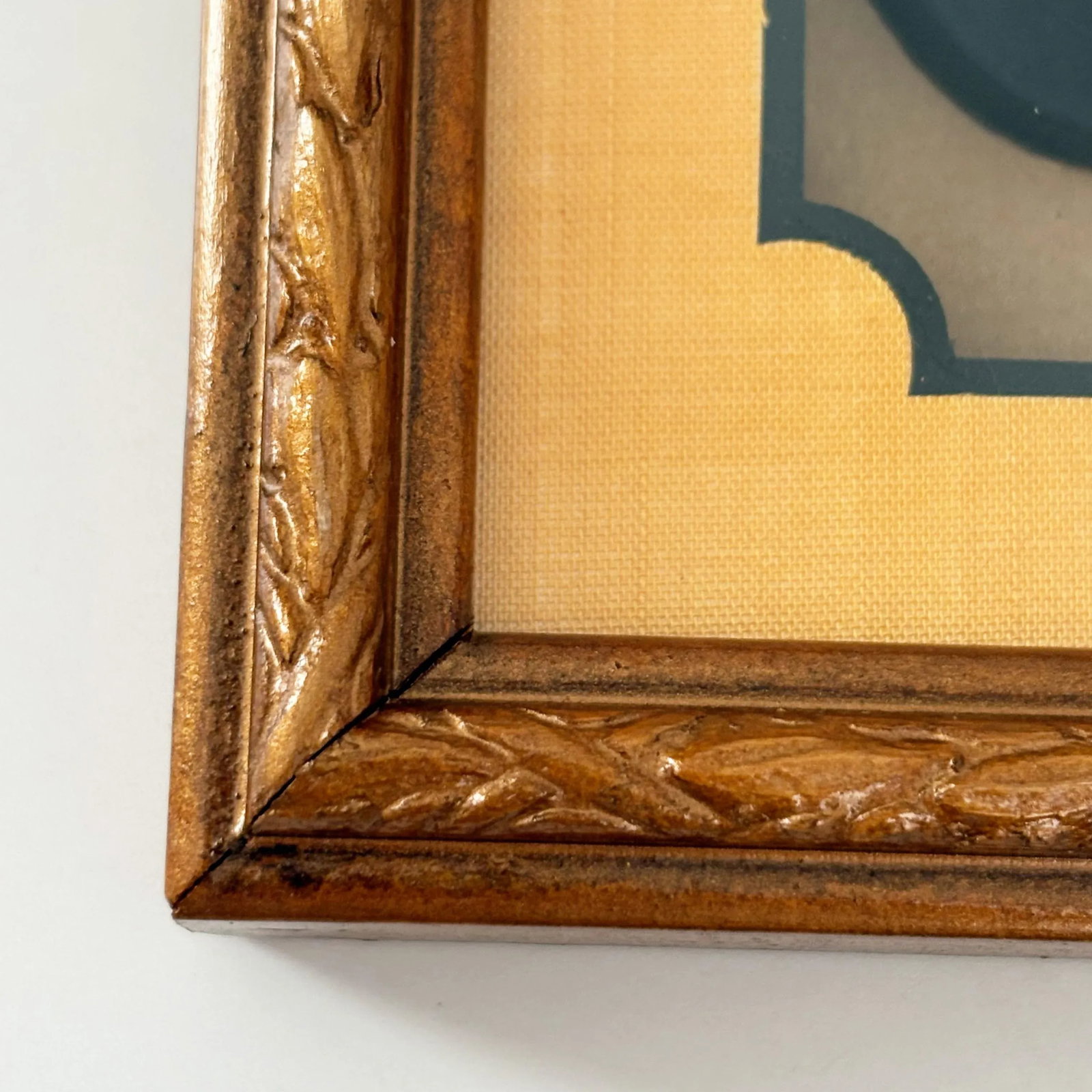 Hal Kramer Co. Framed Antique Black Cameo Intaglio Set- 2 Pieces - 7