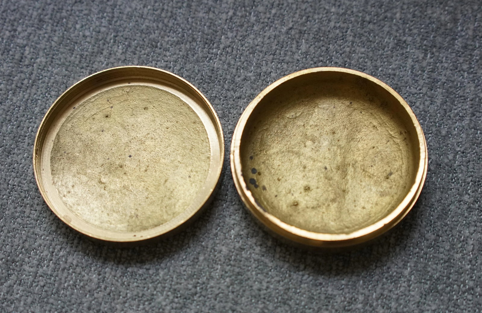 Mid 20th Century Vintage Brass Aspirin Pill Box - 2
