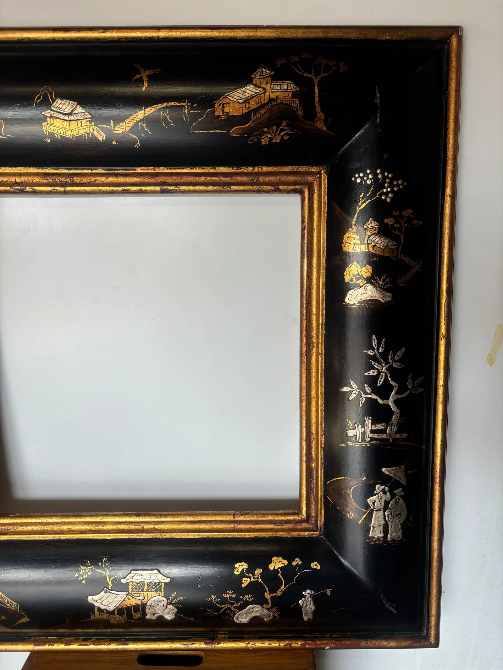 Black Chinoiserie Square Frame - 3