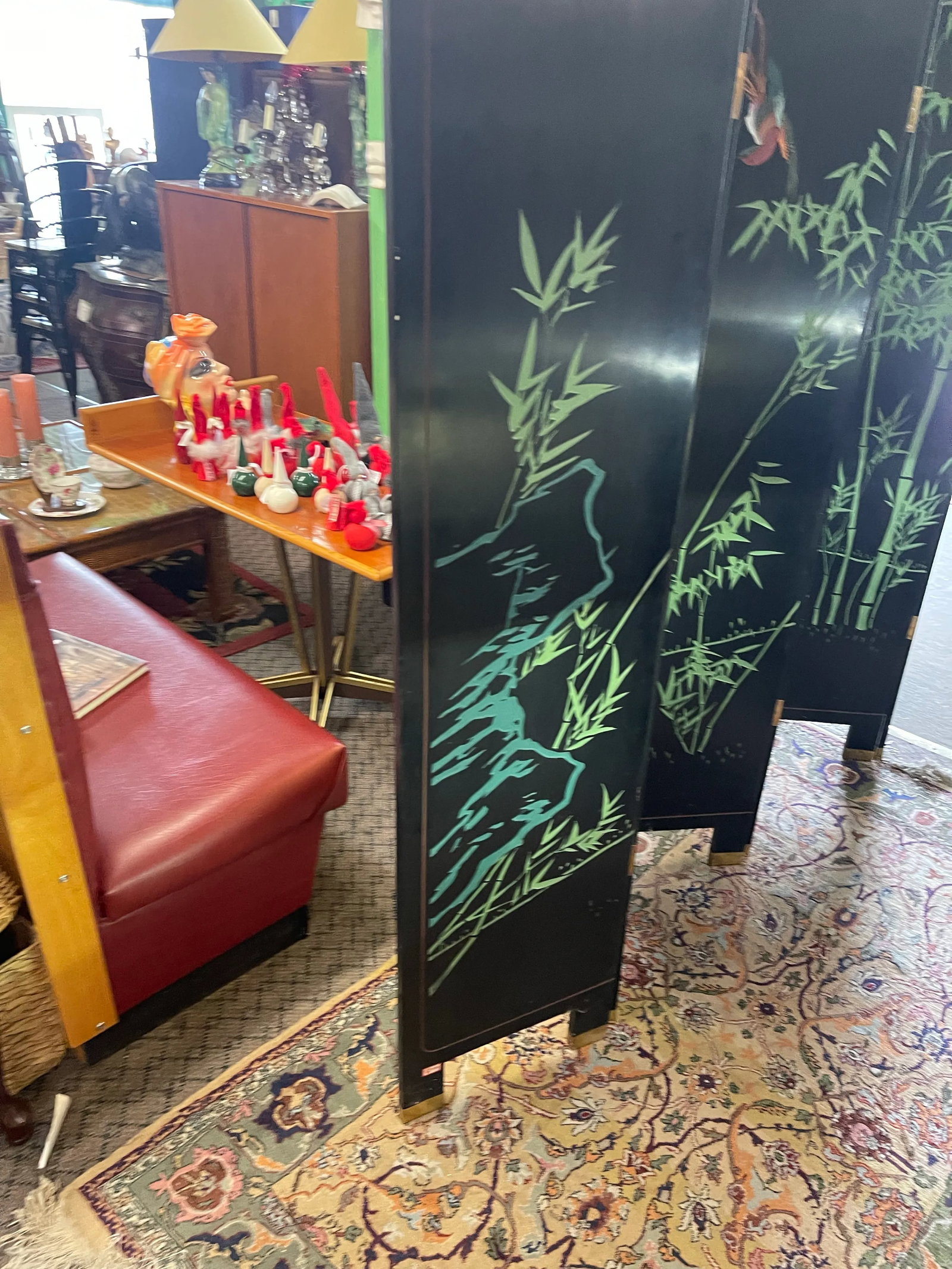 Chinese Coromandel Screen 6 Panel Room Divider - 4