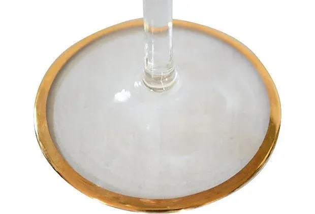 Gold Rimmed Wine Glasses - Set of 8 - 3