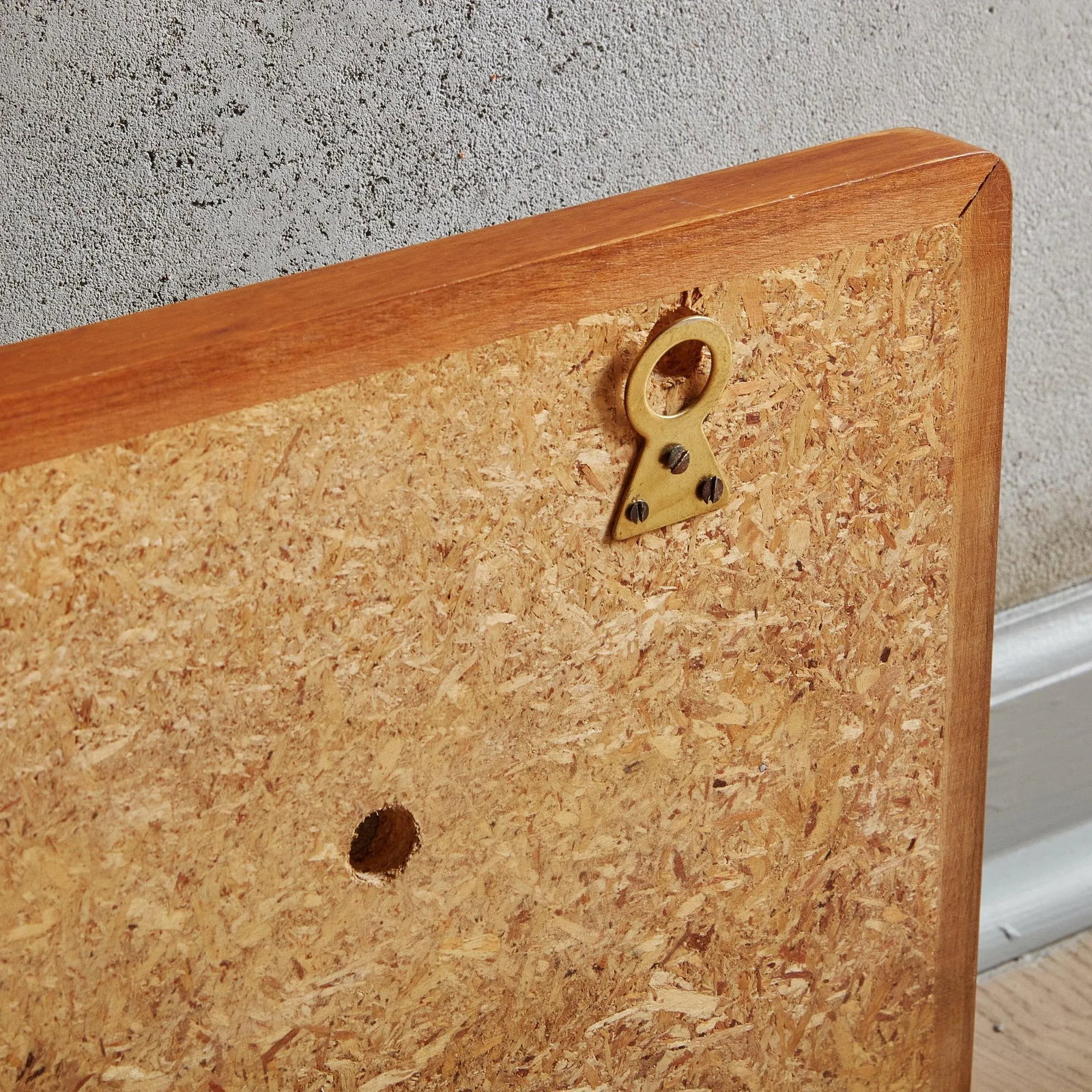 Wood + Glass Wall Mounted Coat Rack, Italy 1960s - 3