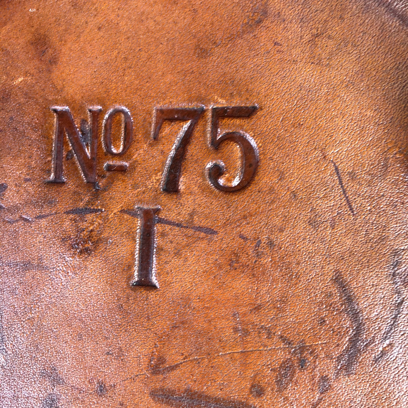 B. H. & G. Ltd. England Leather Encased Low Planter - 6