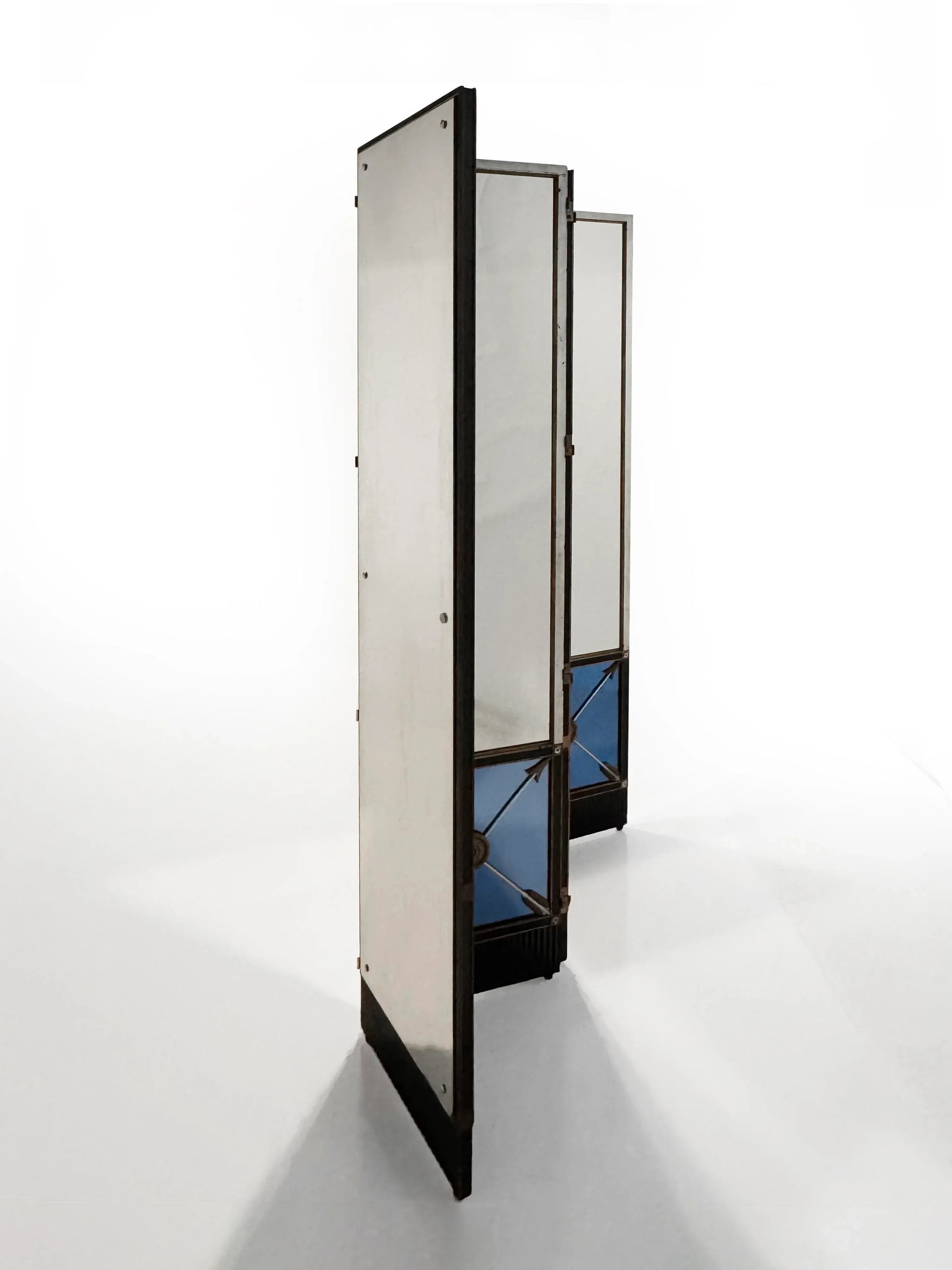 1930s Mirrored Art Deco Regency Folding Screen - 2