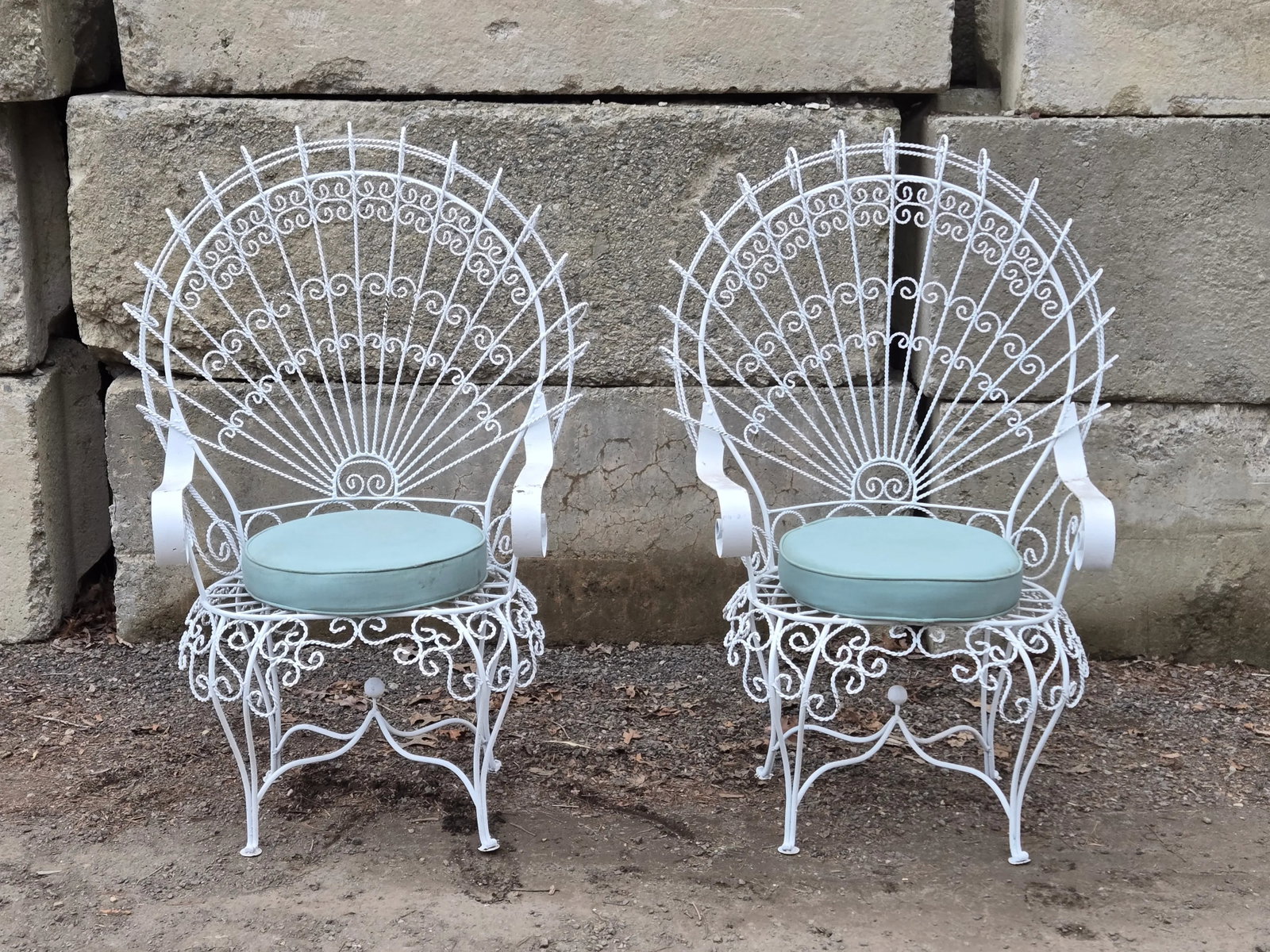 1920s Salterini Peacock Chairs, Attributed - Set of 2 - 10