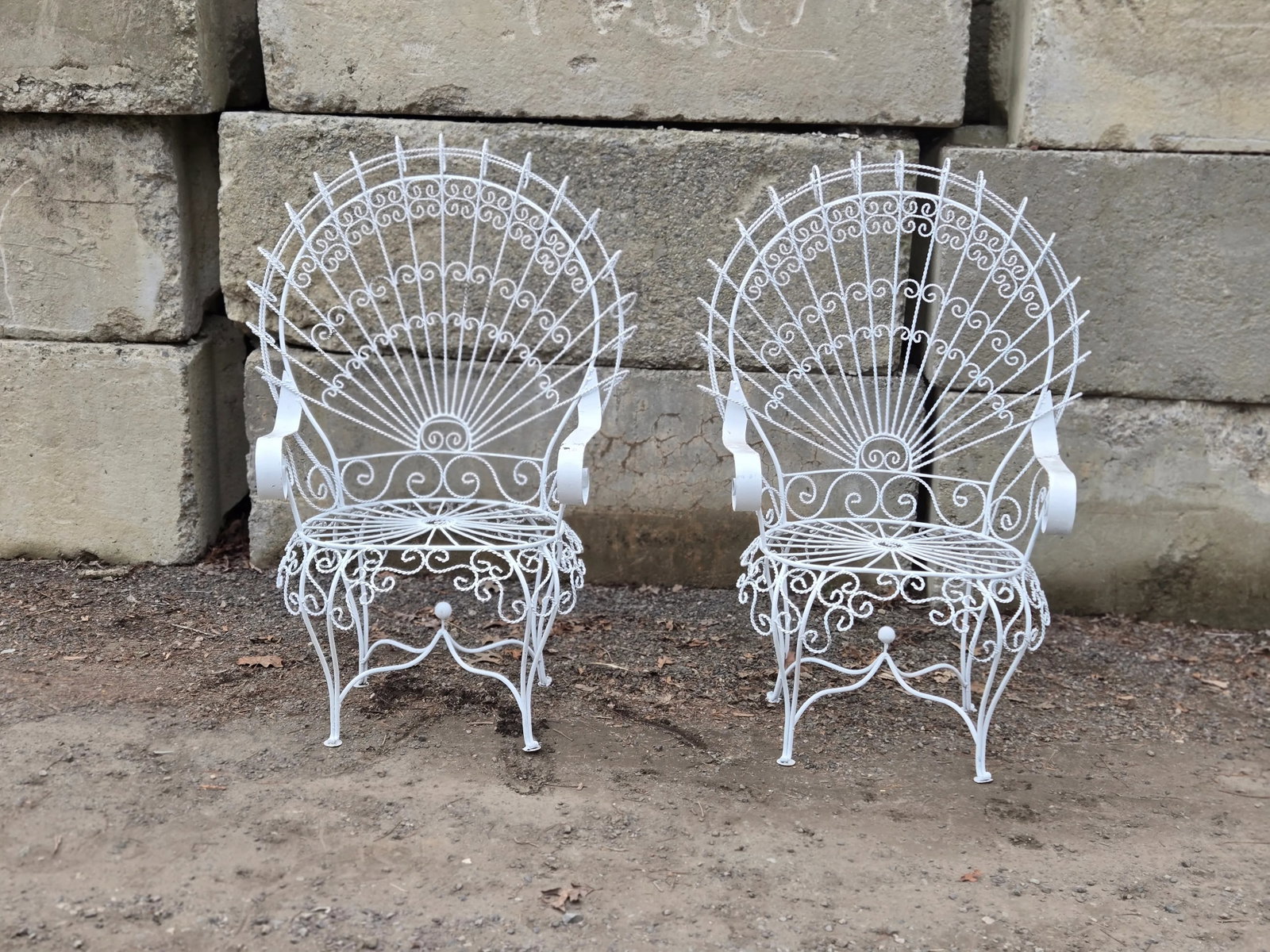 1920s Salterini Peacock Chairs, Attributed - Set of 2 - 11