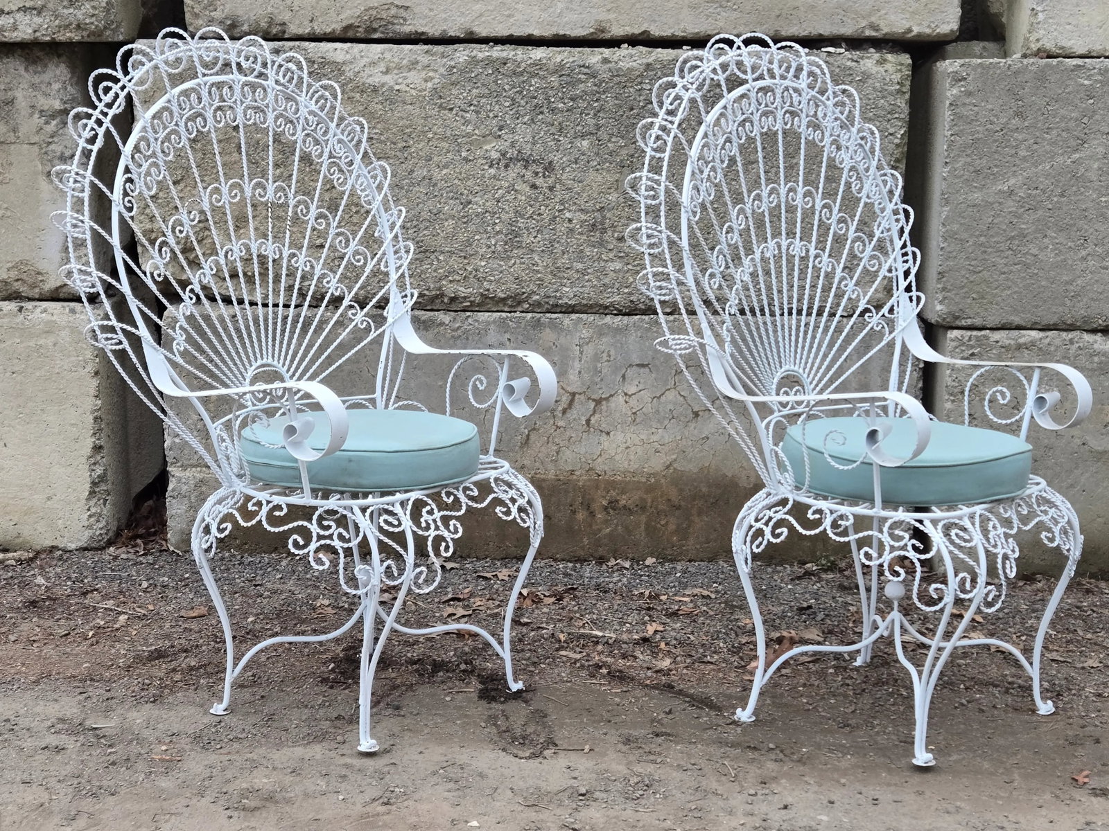 1920s Salterini Peacock Chairs, Attributed - Set of 2 - 12