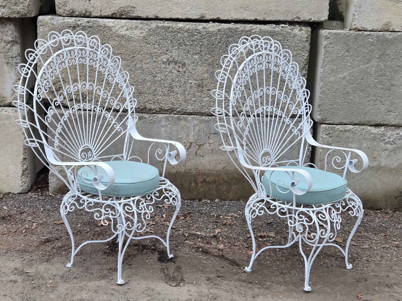 1920s Salterini Peacock Chairs, Attributed - Set of 2 - 5