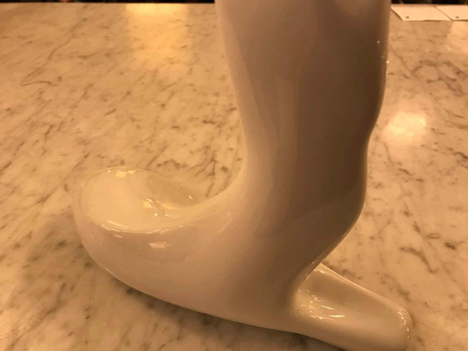 Art Deco White Porcelain Resting Gazelle - 5