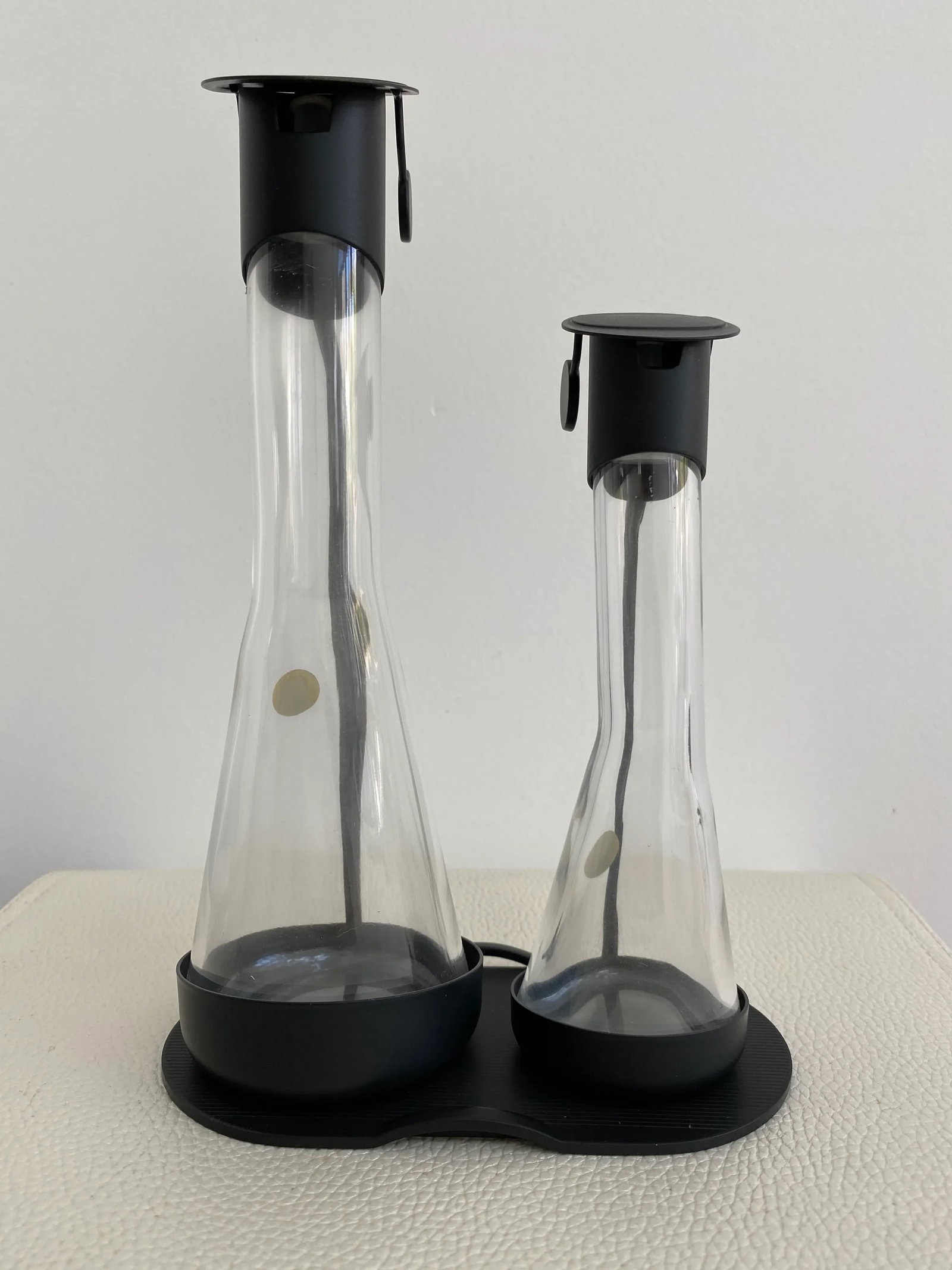 1980's Oil and Vinegar Cruet Set by Archille Castiglioni for Alessi - Set of 2 - 2