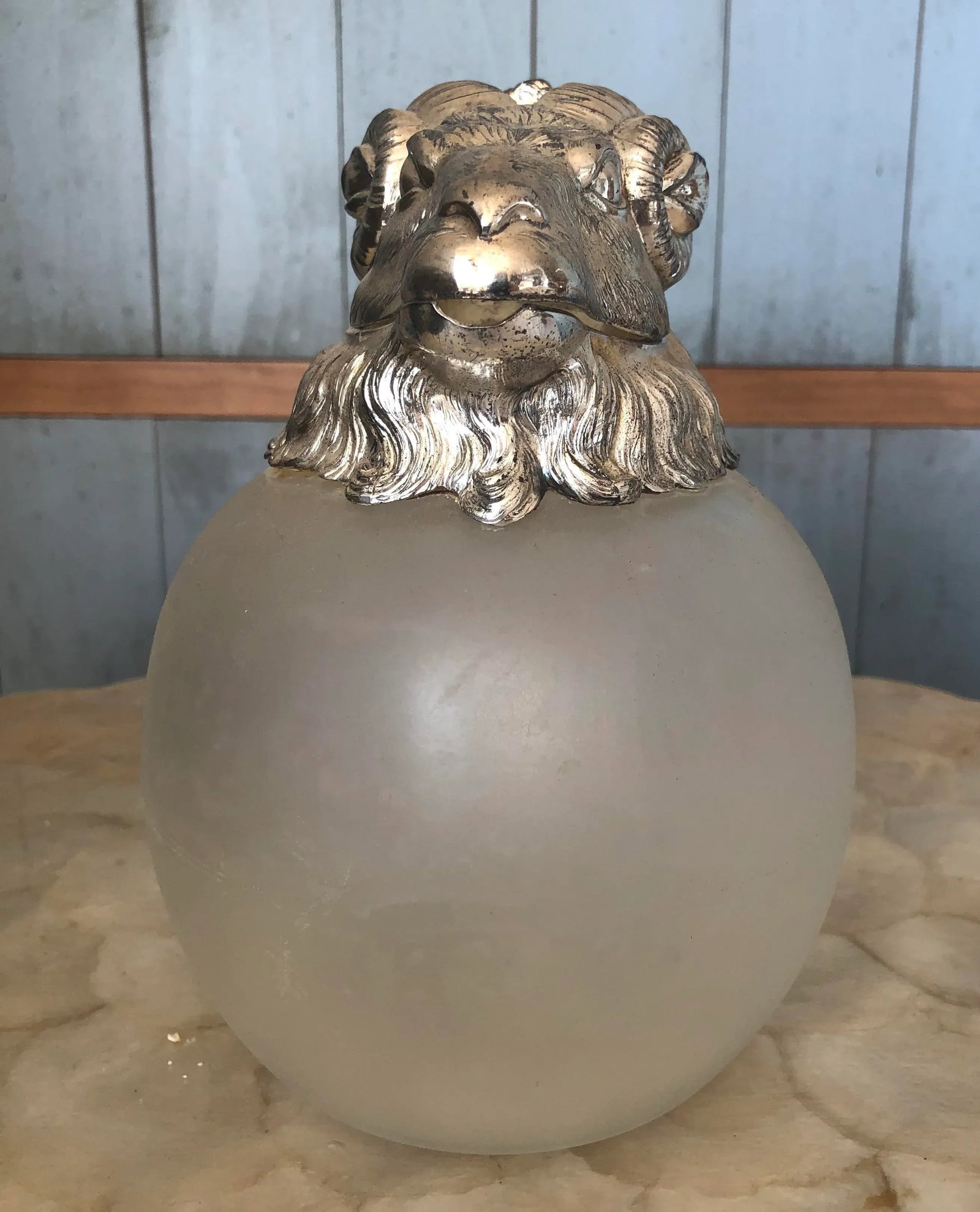 Vintage 1970s Silver-Plated Ram Pitcher - 2