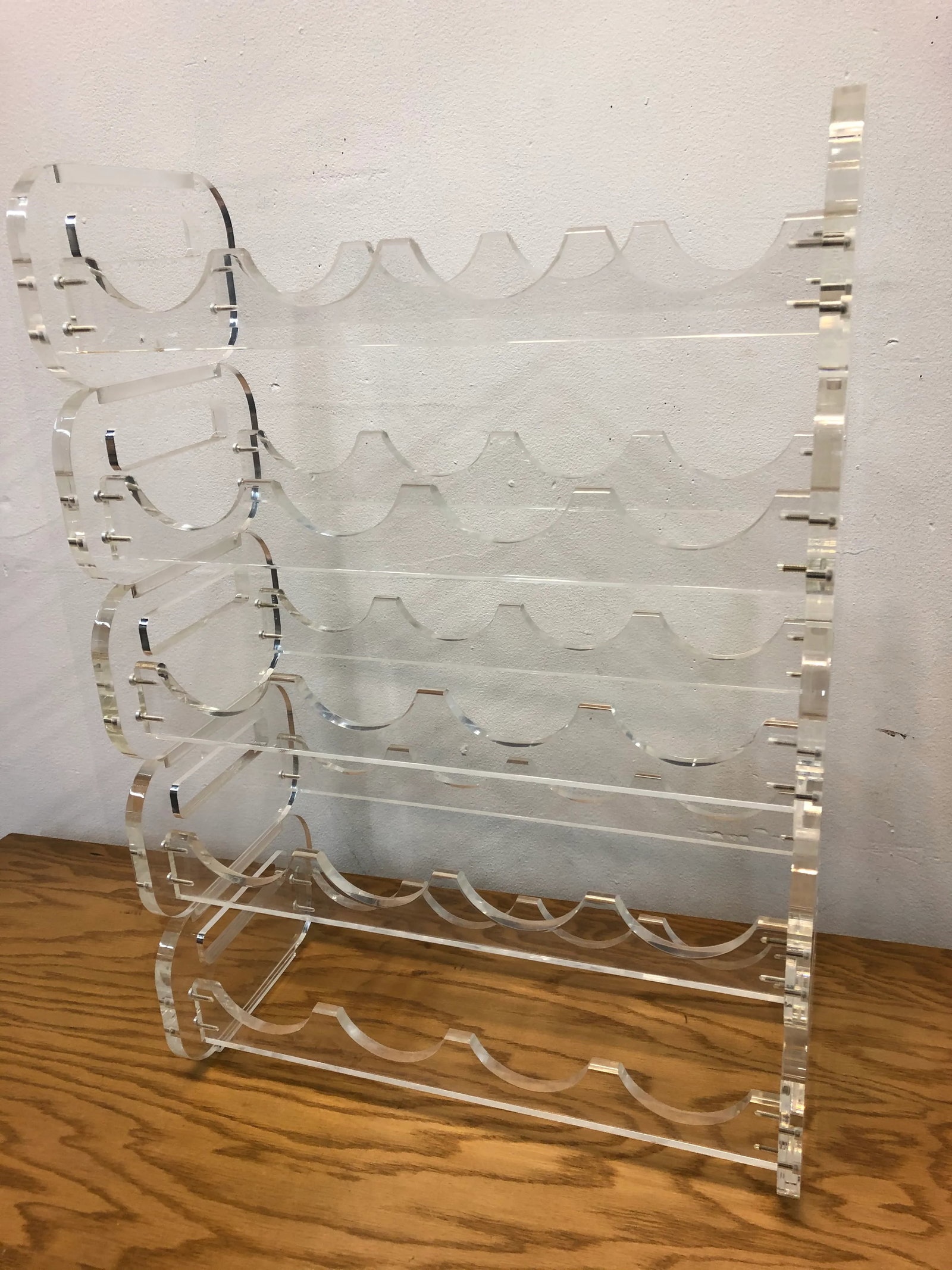 Vintage Mid Century Lucite Wine Rack - 2