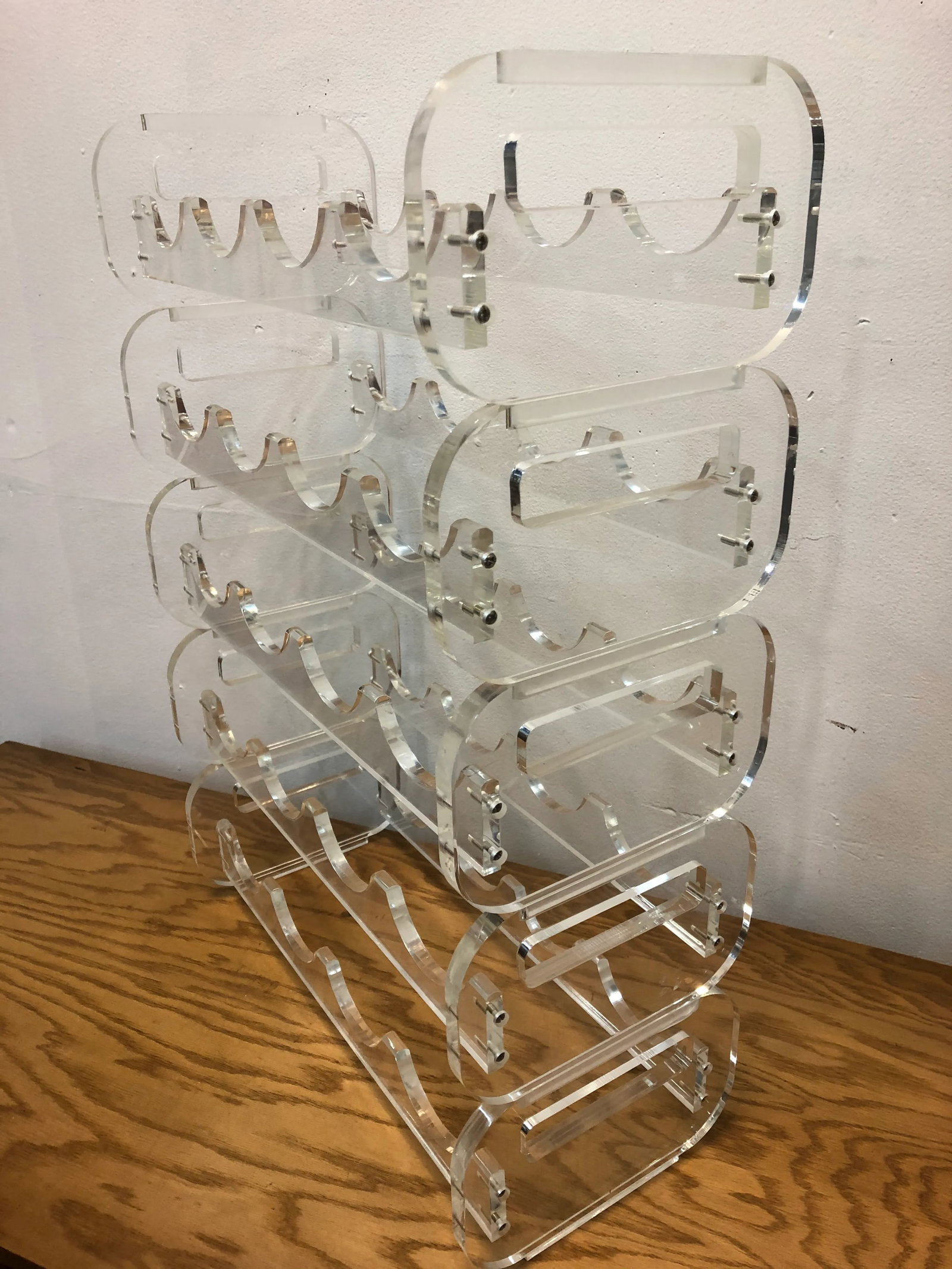 Vintage Mid Century Lucite Wine Rack - 3