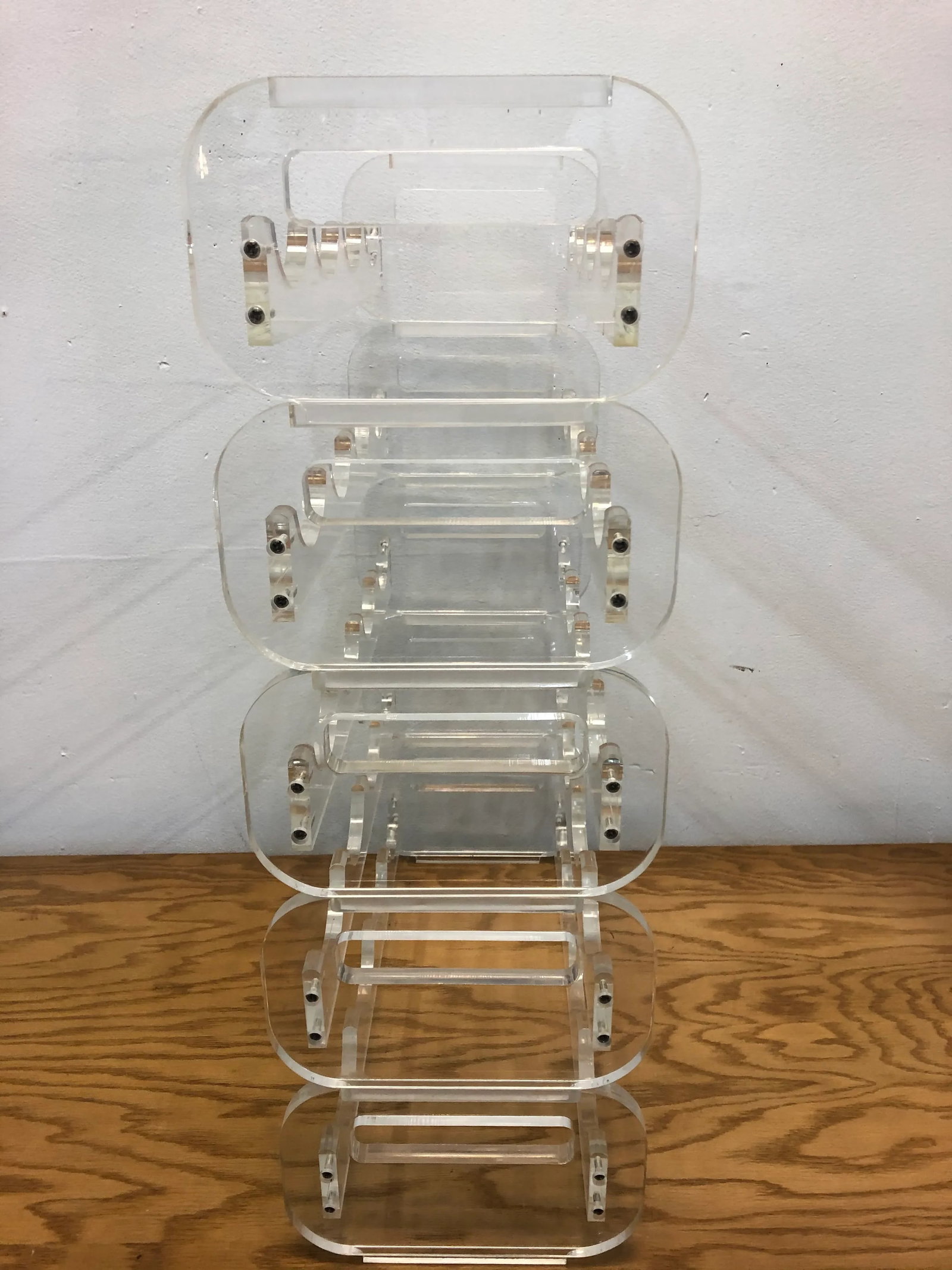 Vintage Mid Century Lucite Wine Rack - 4