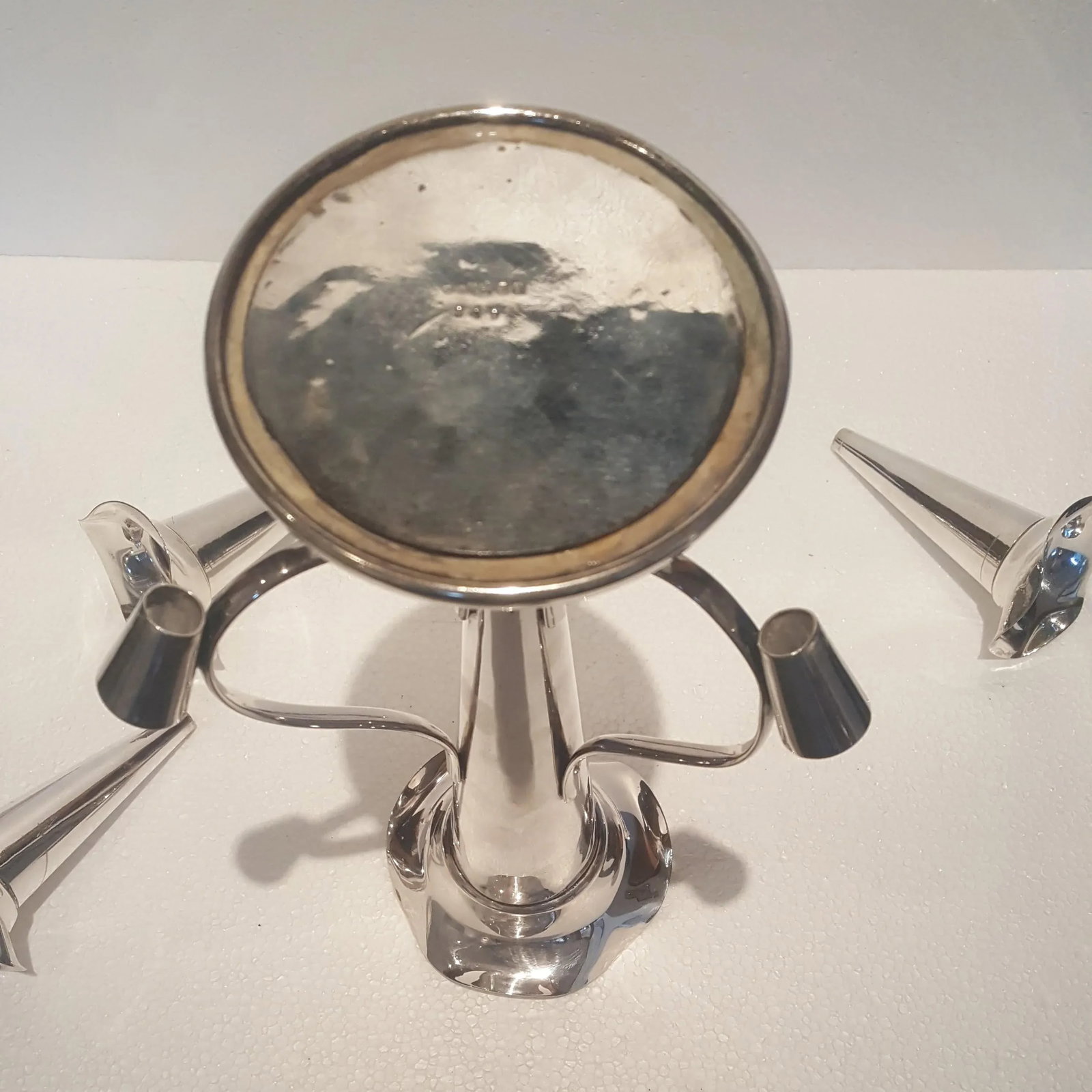 1920s Sheffield and London Trumpet Silver Plated Epergne - 8