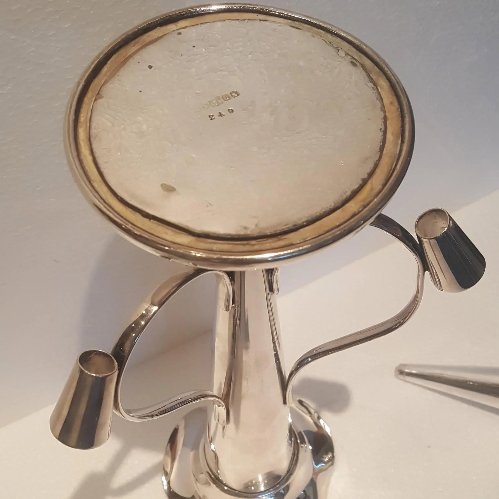 1920s Sheffield and London Trumpet Silver Plated Epergne - 9