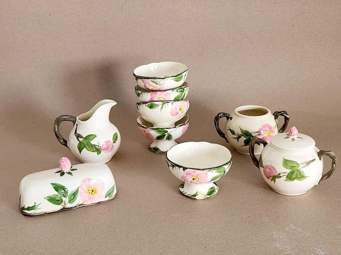 Mid 20th Century Franciscan Desert Rose Dinnerware - 44 Pieces - 5