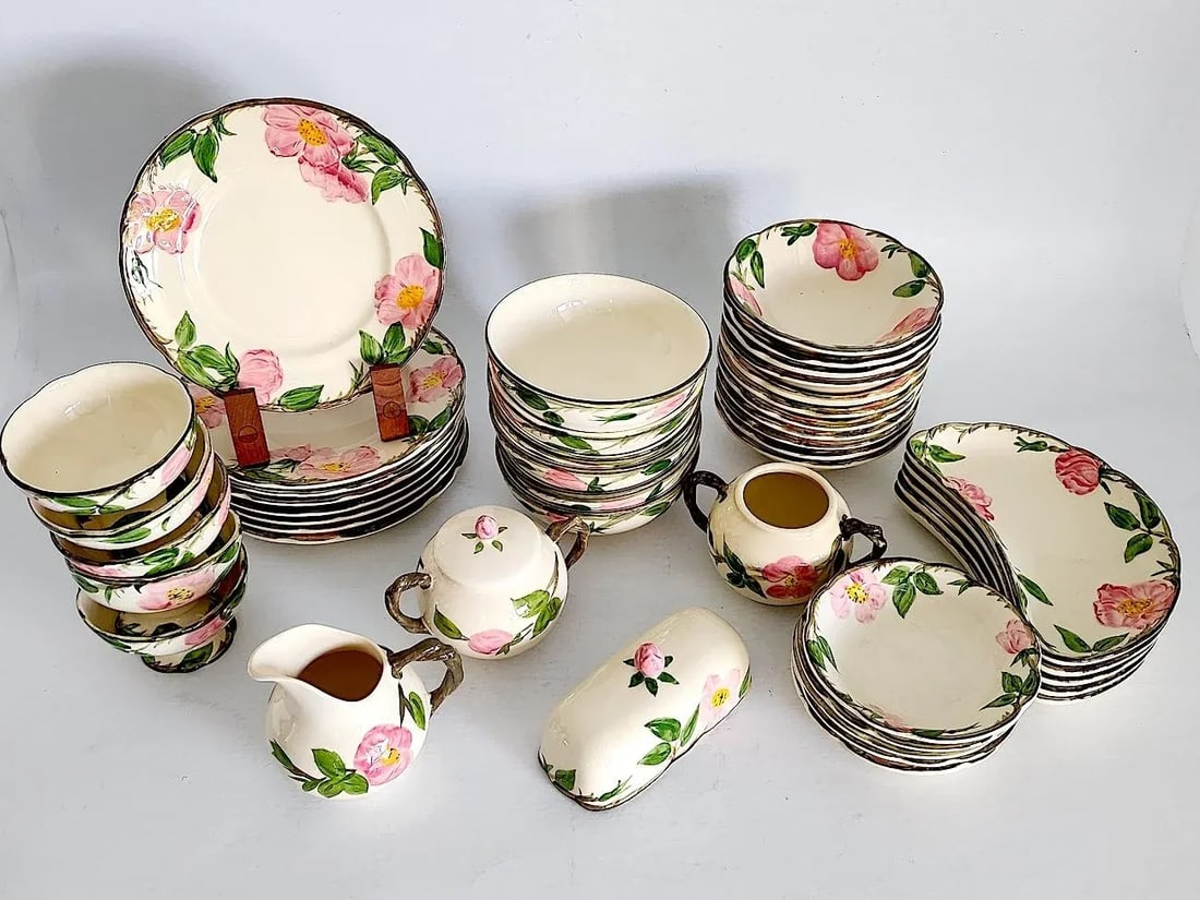Mid 20th Century Franciscan Desert Rose Dinnerware - 44 Pieces - 9