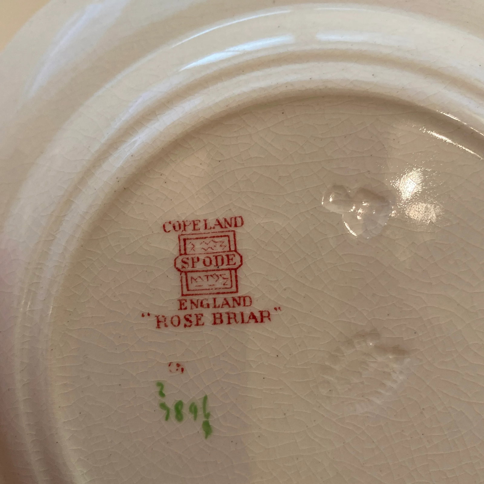 1940s Copeland Spode Made in England "Rose Briar" Set for 8 - 56 Pieces - 9