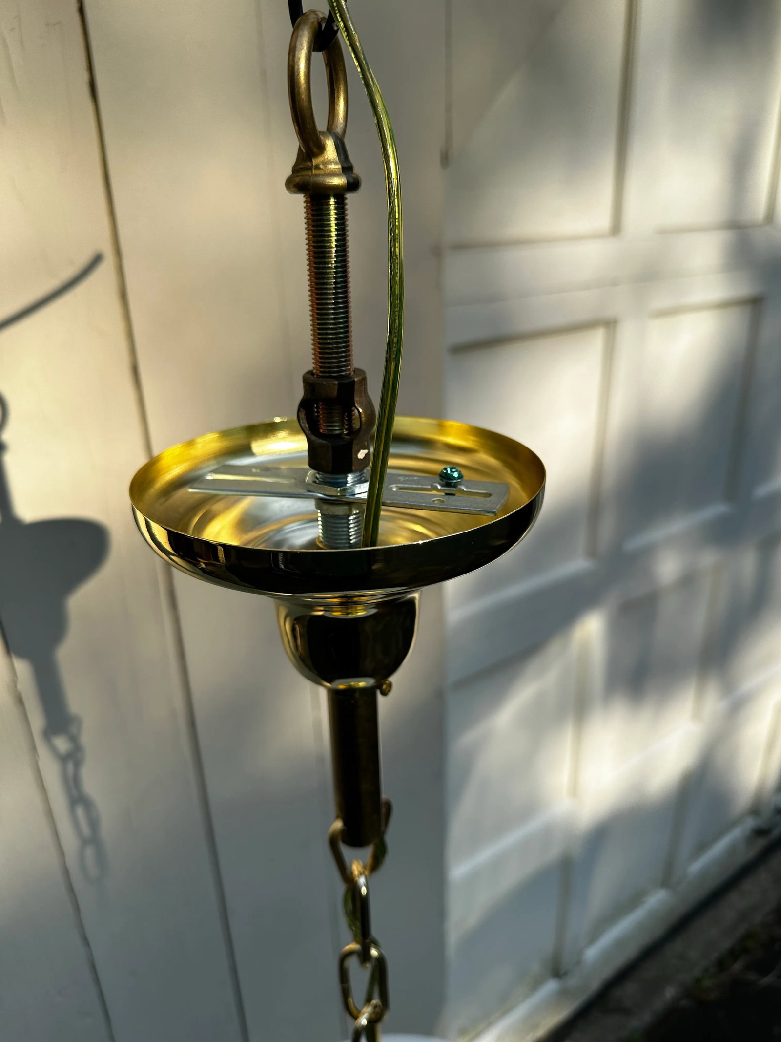 Vintage School House Globe With Brass Fixture - 5