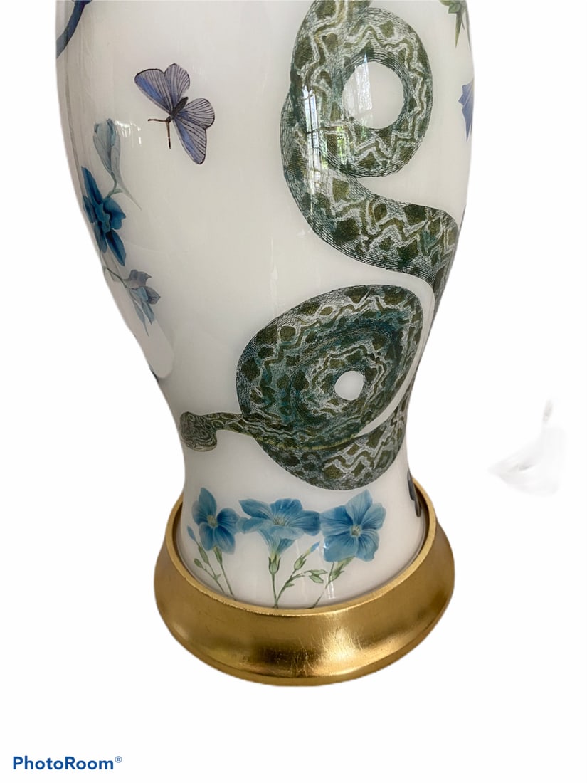 Eden Blue and White Table Lamp - 3