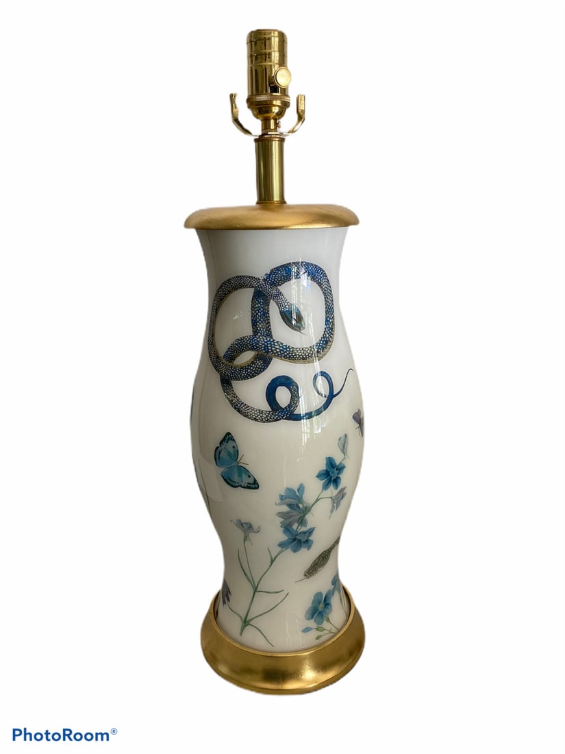 Eden Blue and White Table Lamp - 7