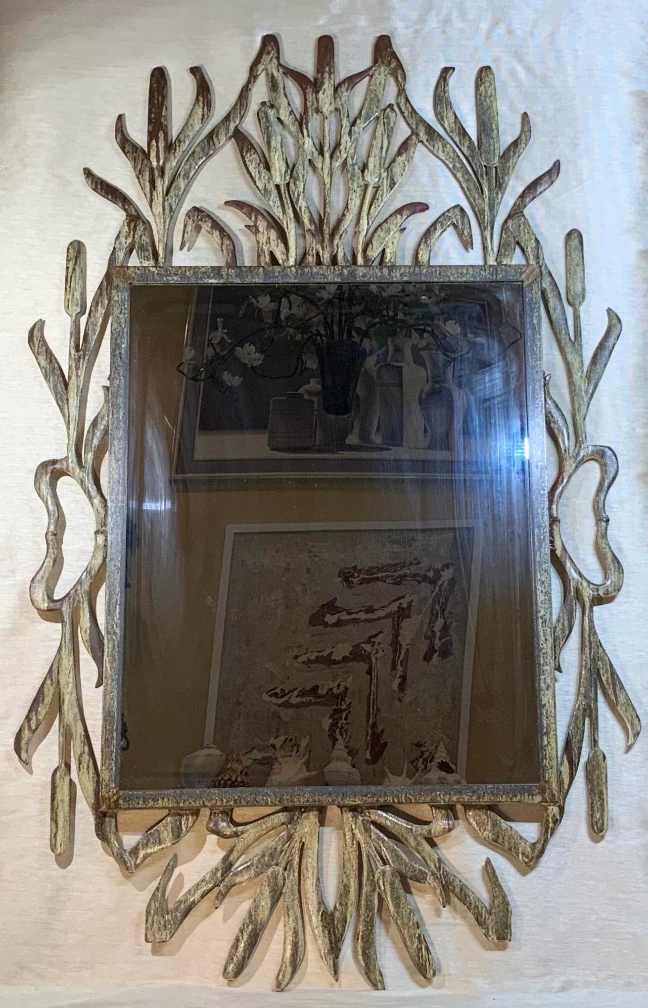 Cat Tail Iron Mirror - 13