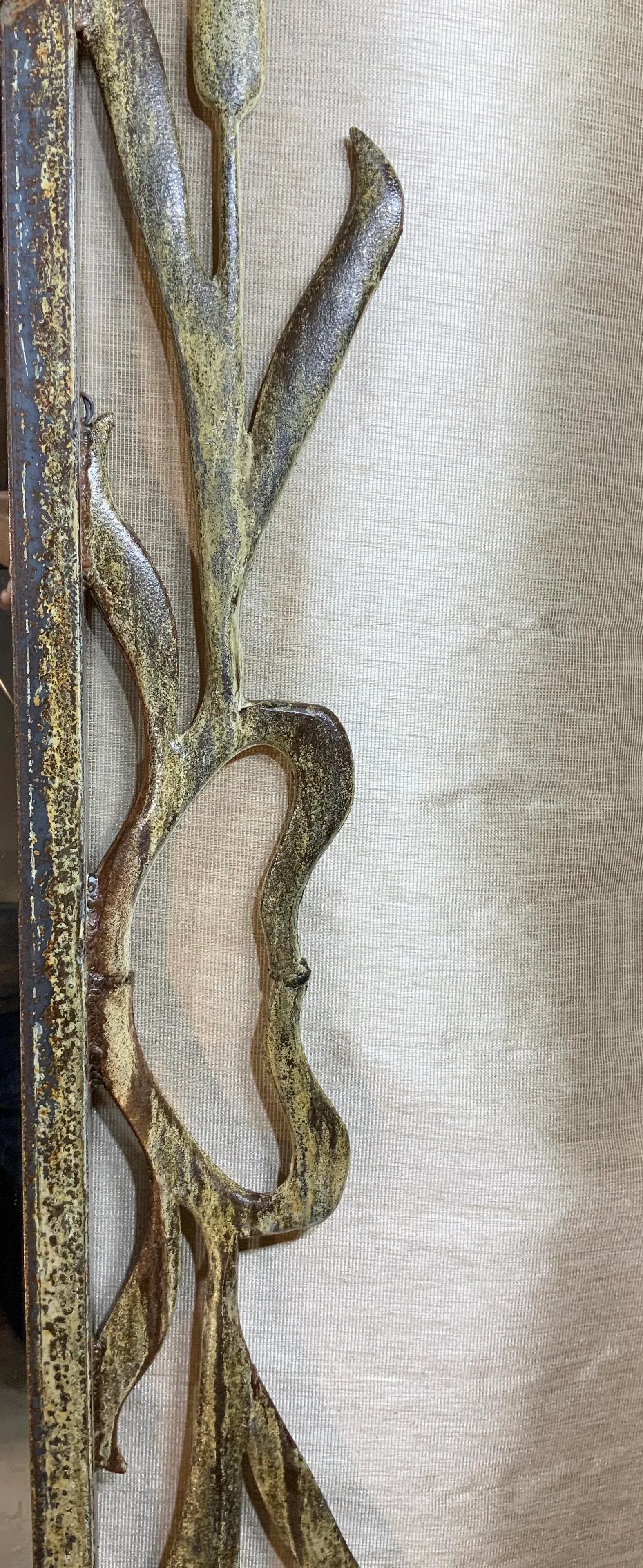 Cat Tail Iron Mirror - 7