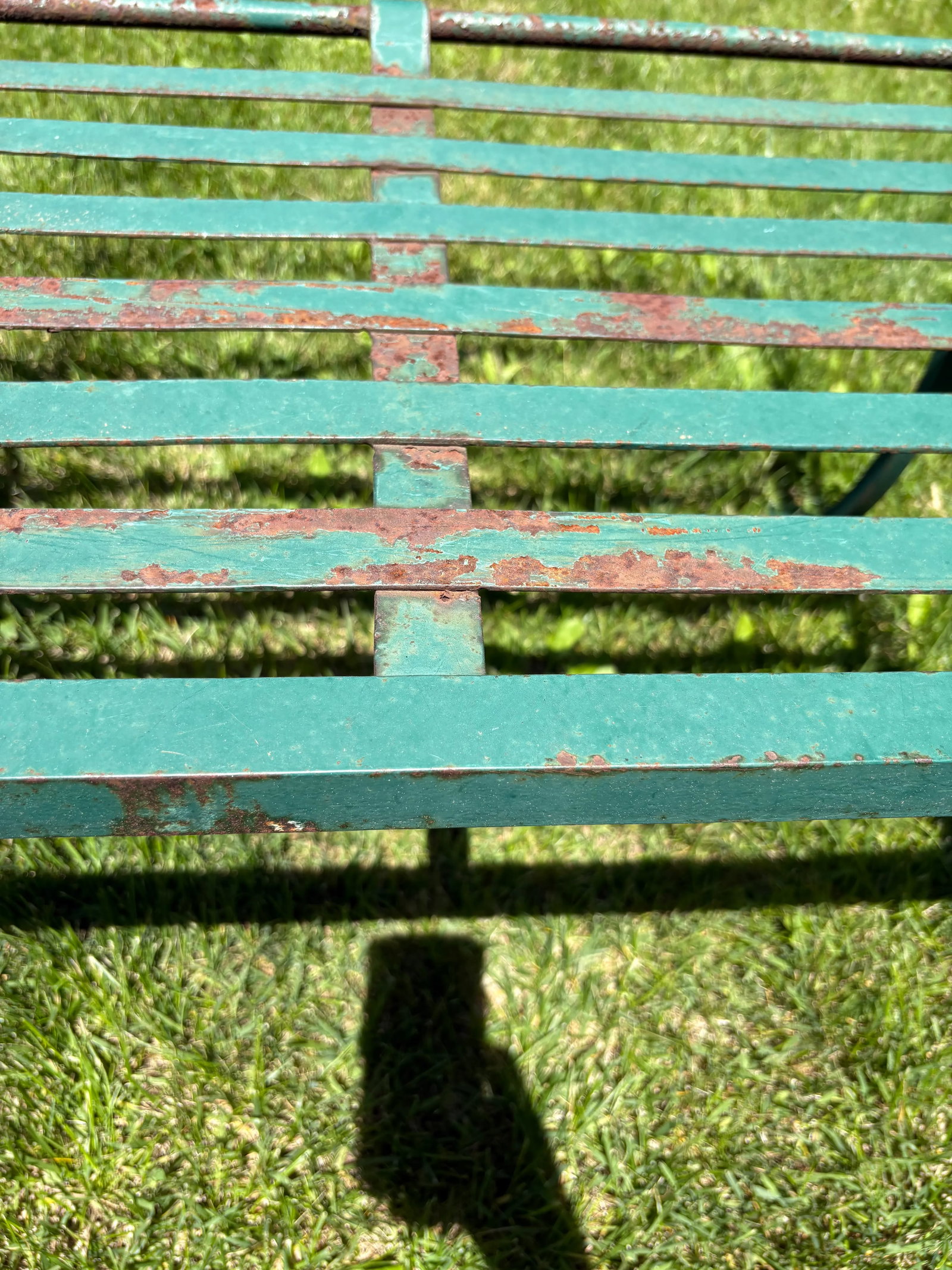 Vintage Hand Forged Scrolled Iron Outdoor Bench and Chair Set- A Set of 3 - 12