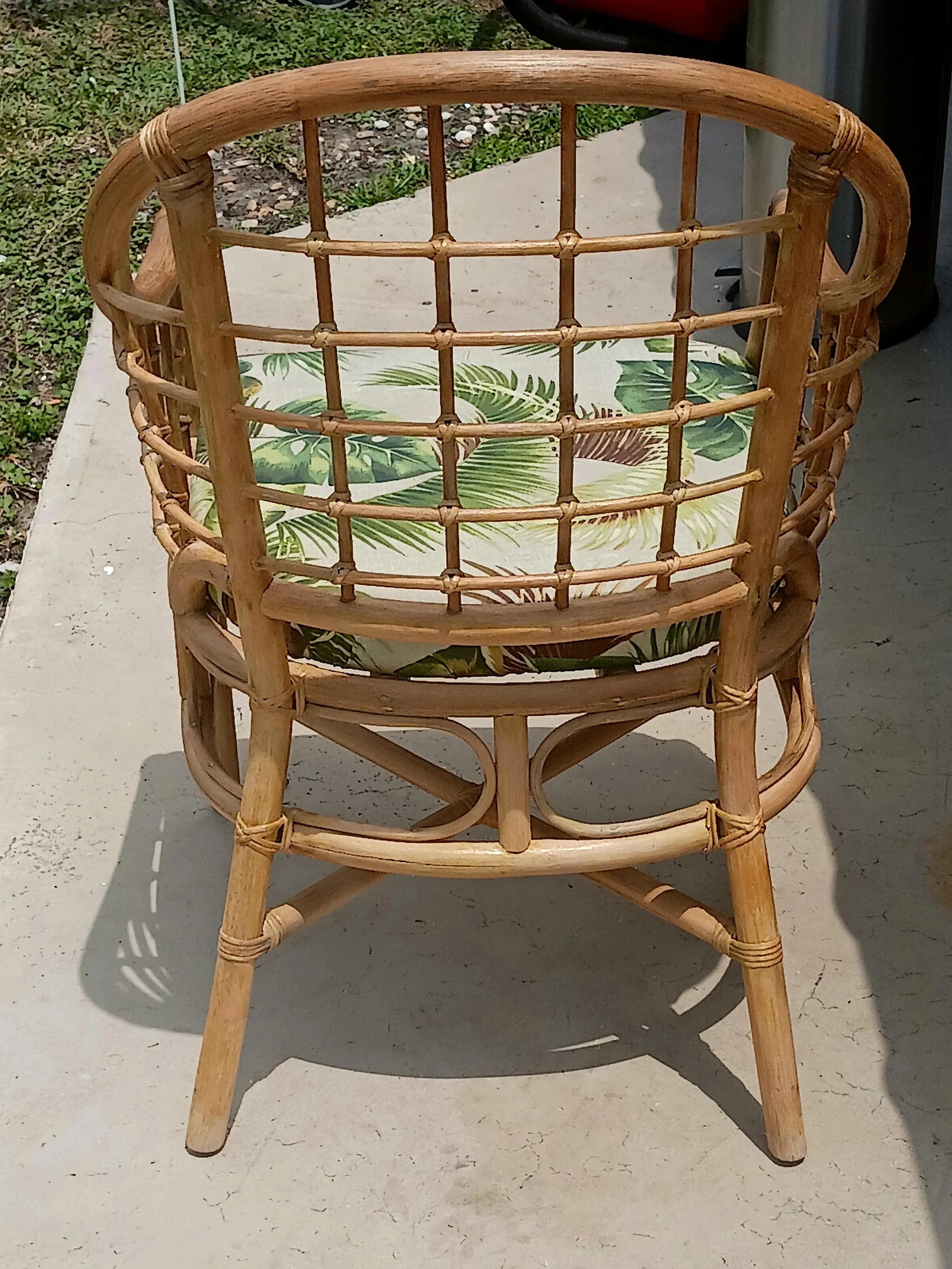 Vintage Bent Wood Rattan Armchair - 2