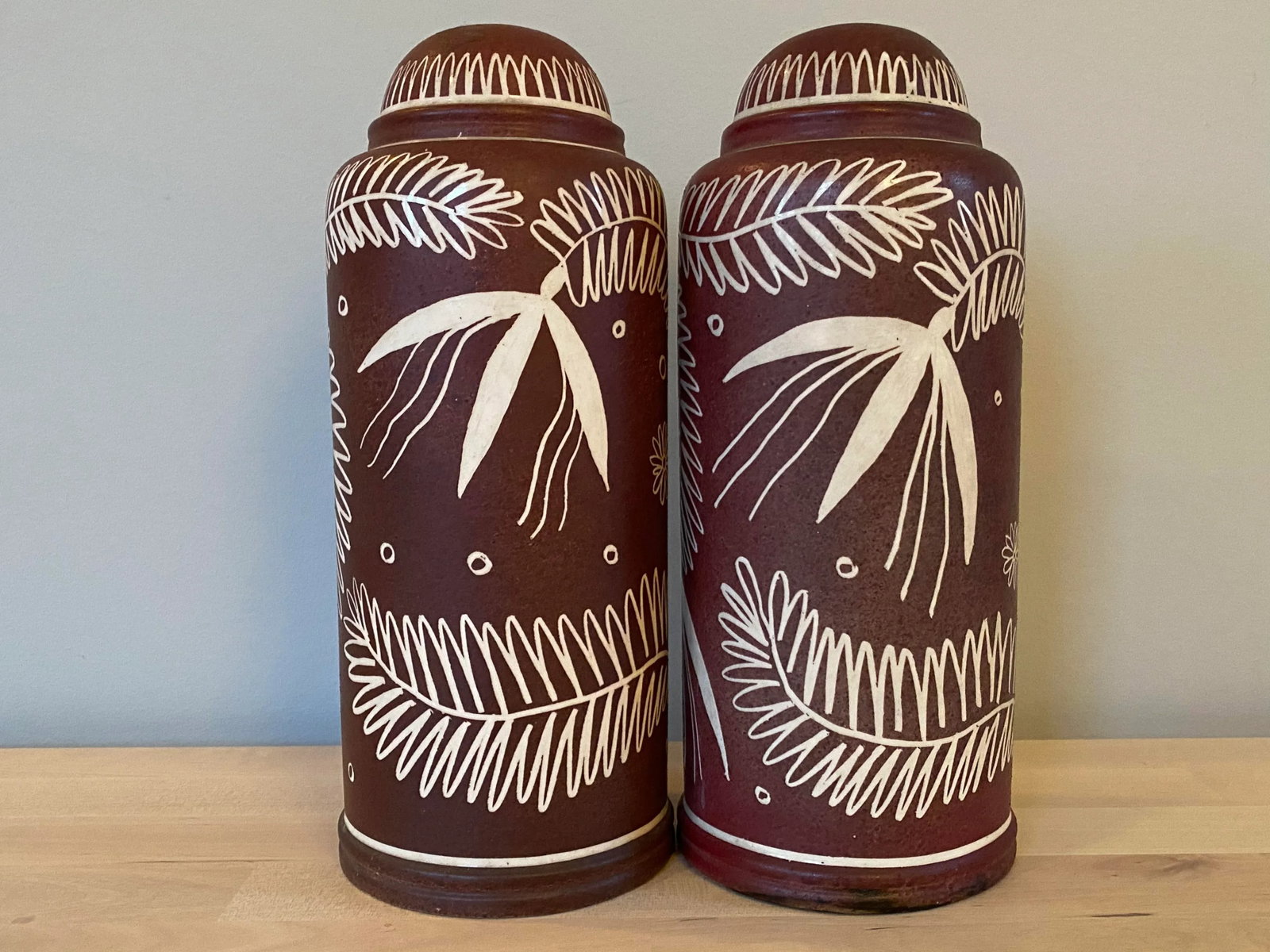 1950s Mid-Century Waylande Gregory Pottery Lamps From His Nj Estate - a Pair - 10