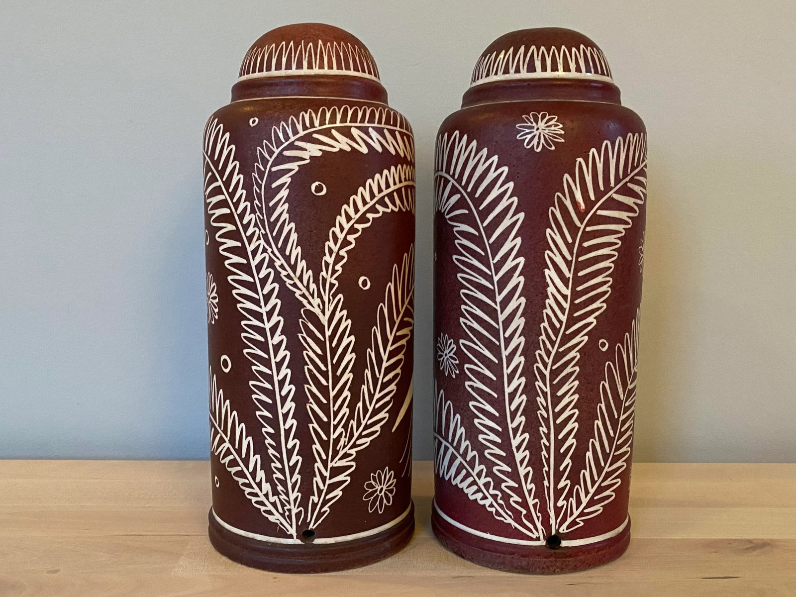 1950s Mid-Century Waylande Gregory Pottery Lamps From His Nj Estate - a Pair - 4