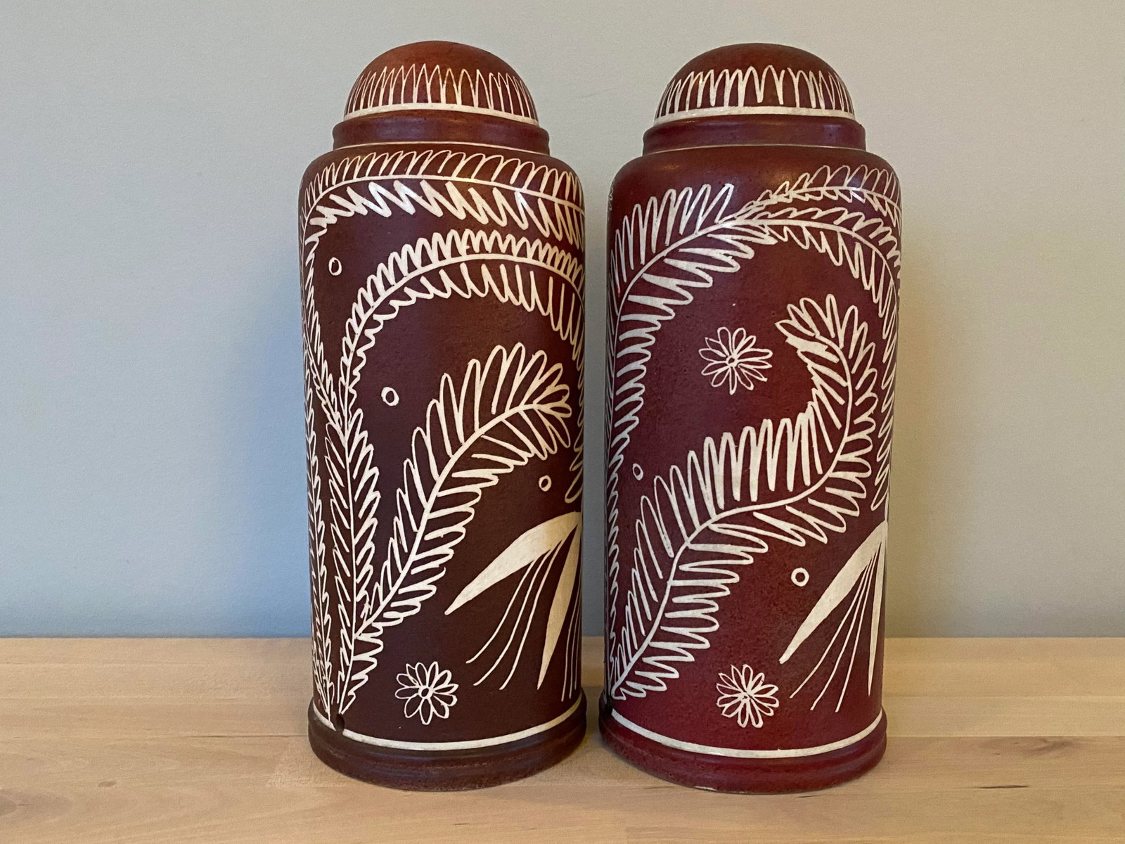 1950s Mid-Century Waylande Gregory Pottery Lamps From His Nj Estate - a Pair - 5