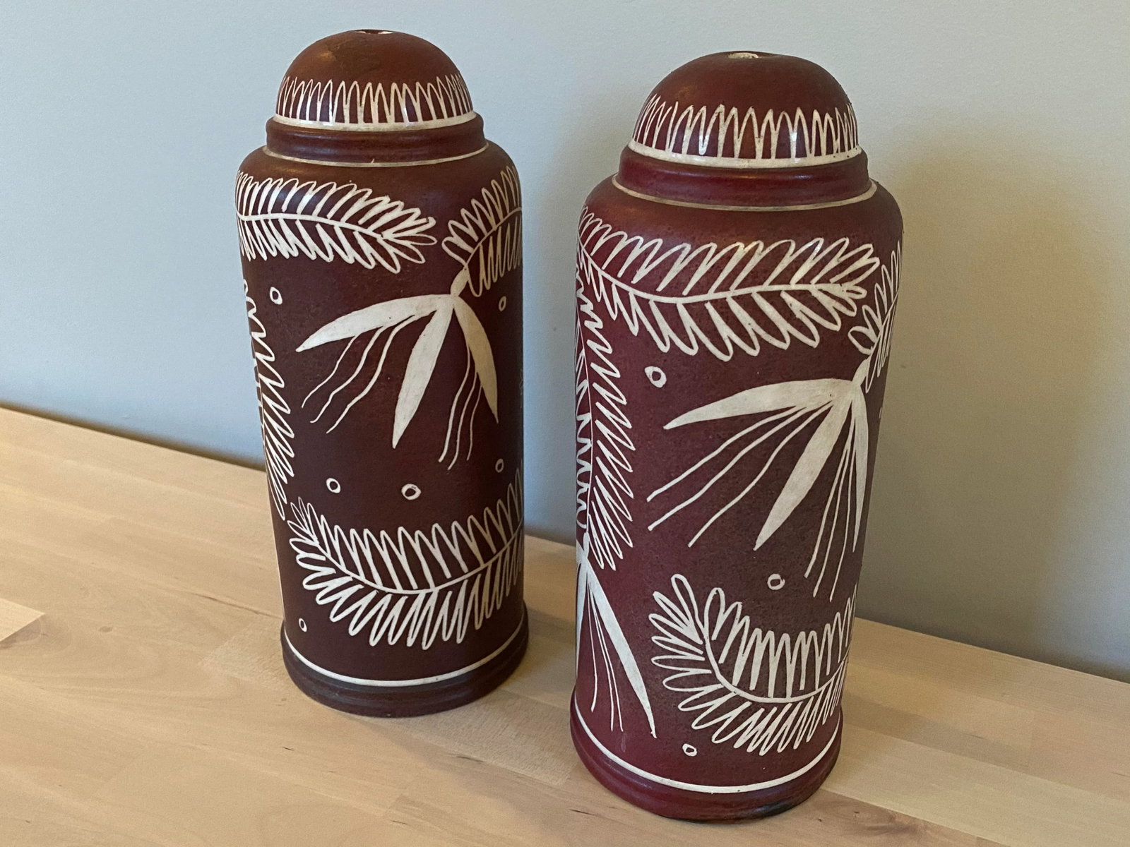 1950s Mid-Century Waylande Gregory Pottery Lamps From His Nj Estate - a Pair - 9