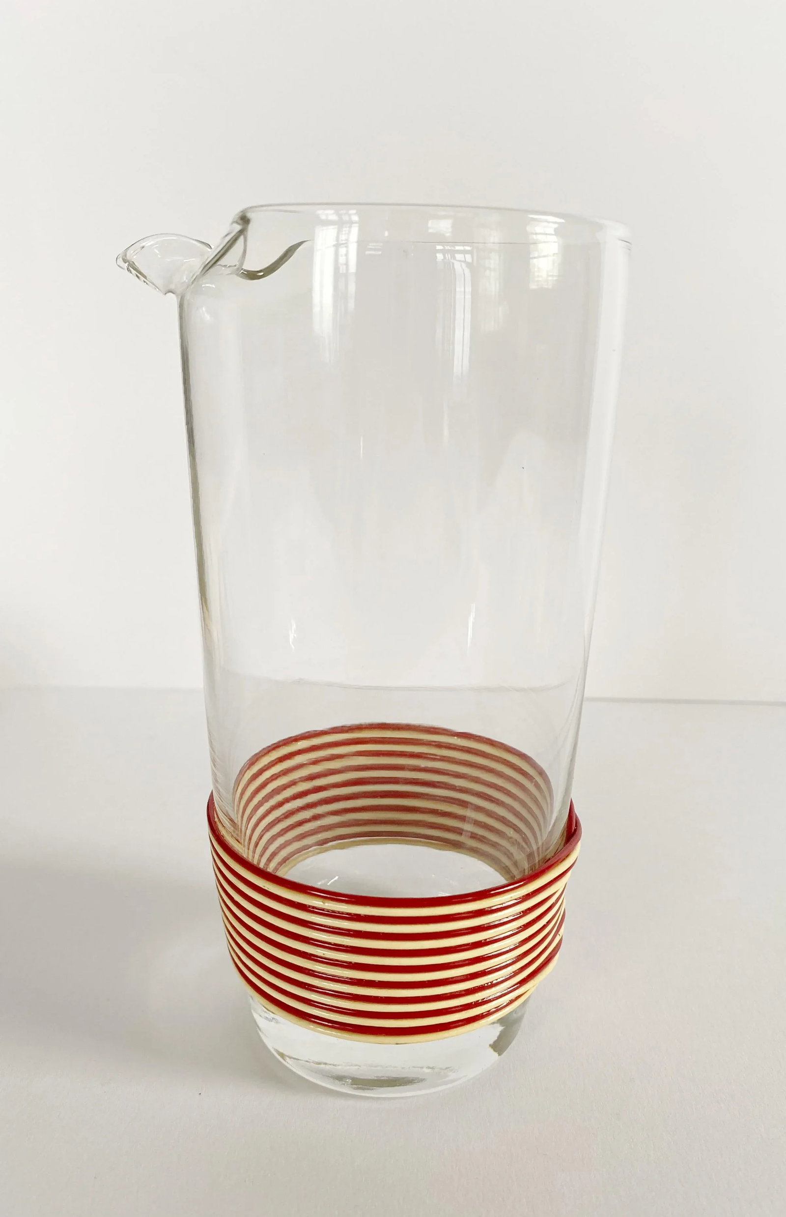 Mid-Century Wrapped Glasses and Pitcher Set - 16 Piece Set - 6