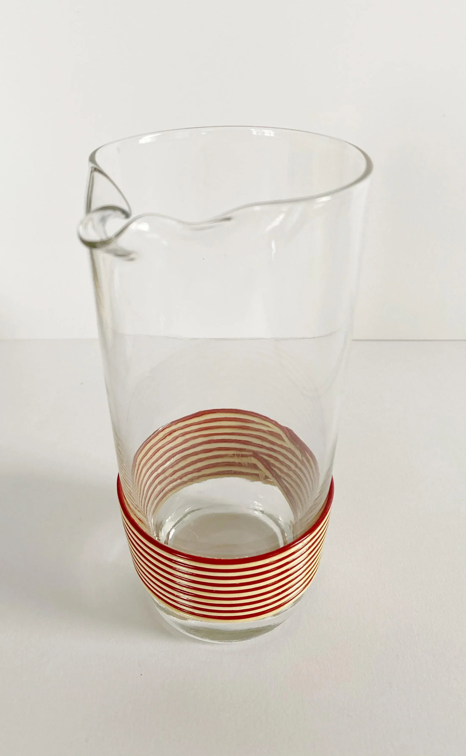 Mid-Century Wrapped Glasses and Pitcher Set - 16 Piece Set - 8