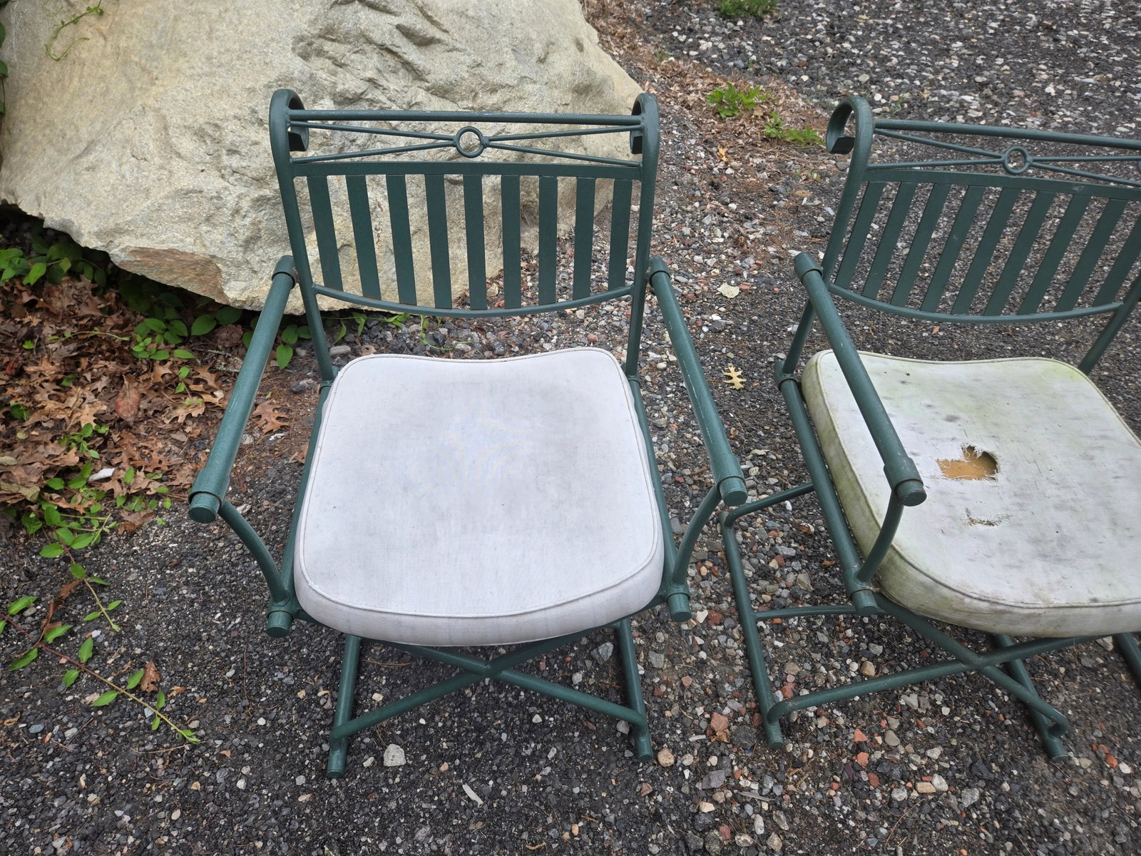 Late 20th Century Wrought Iron Directors Chairs - Set of 4 - 9