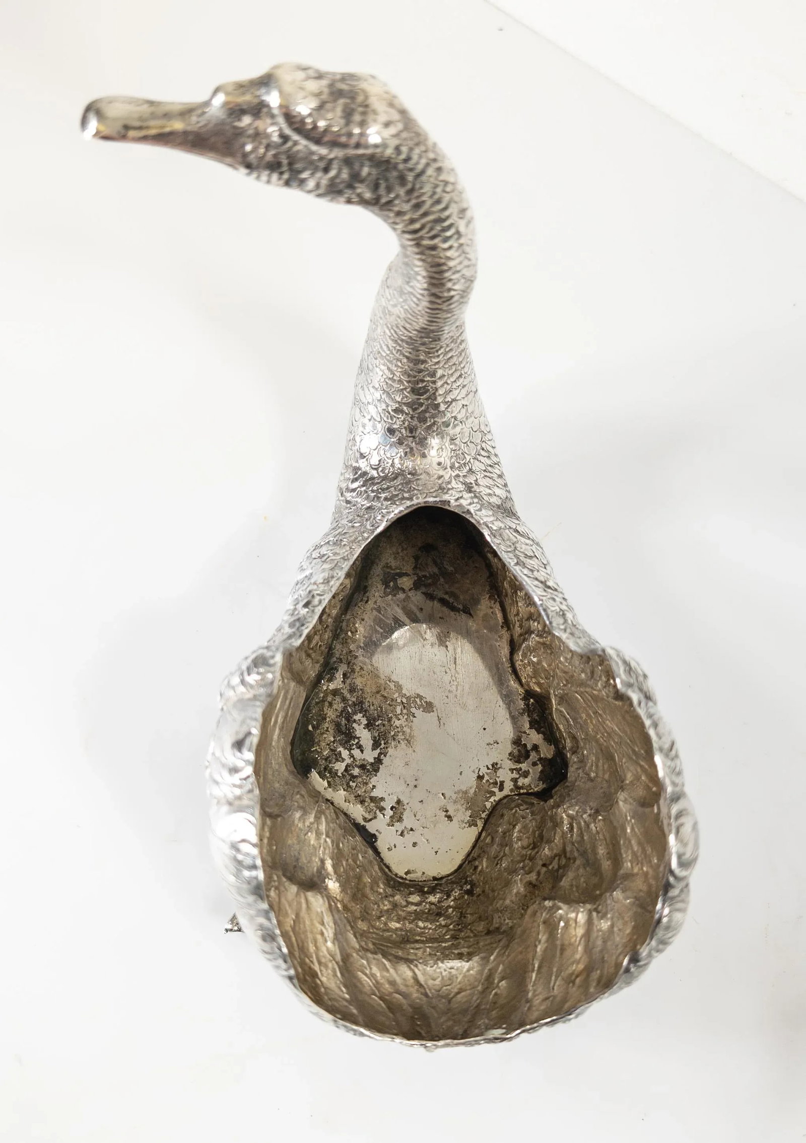 Early 20th Century Sterling Silver German Swan or Goose Form Centerpiece Bowl - 10