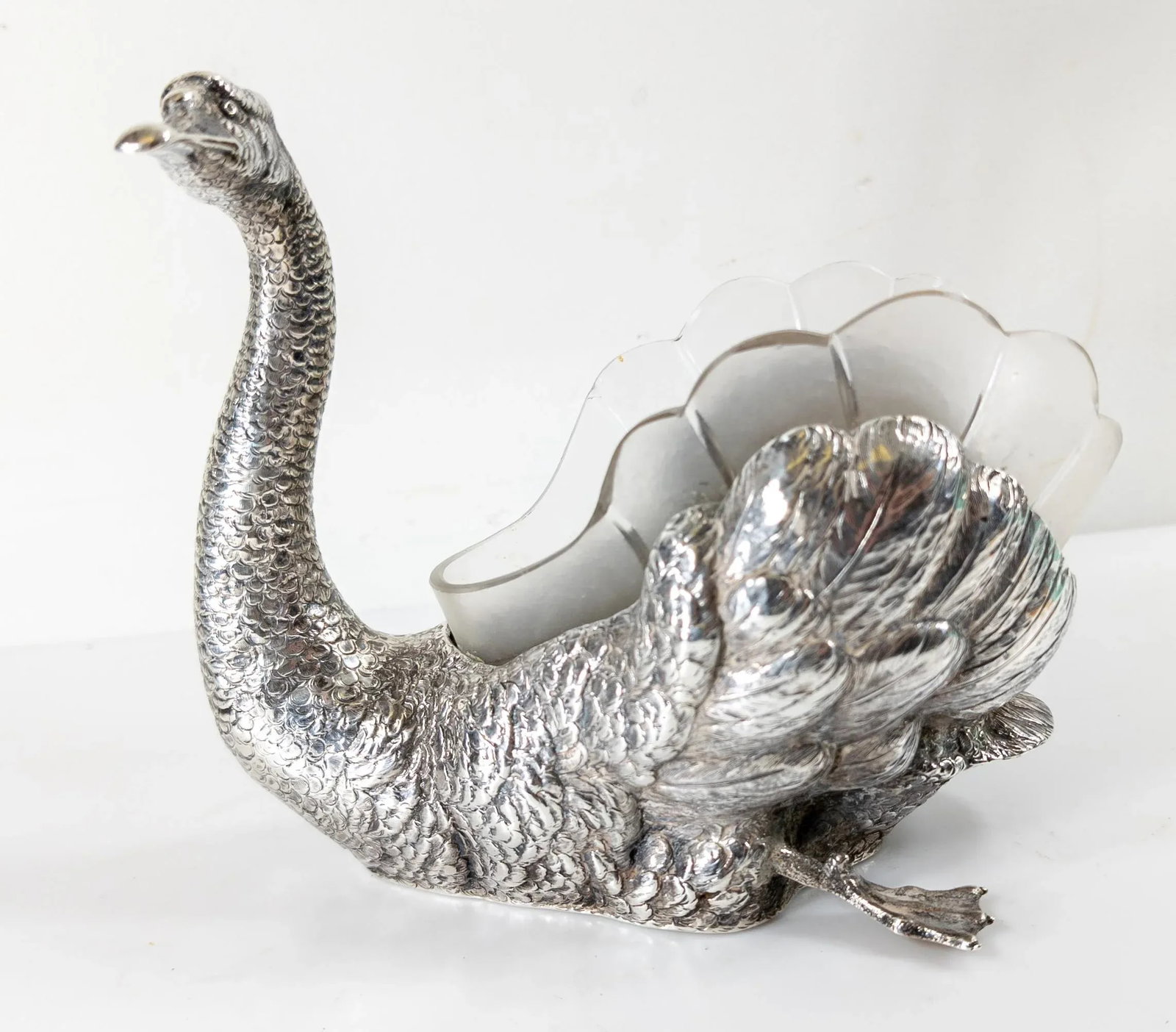 Early 20th Century Sterling Silver German Swan or Goose Form Centerpiece Bowl - 2