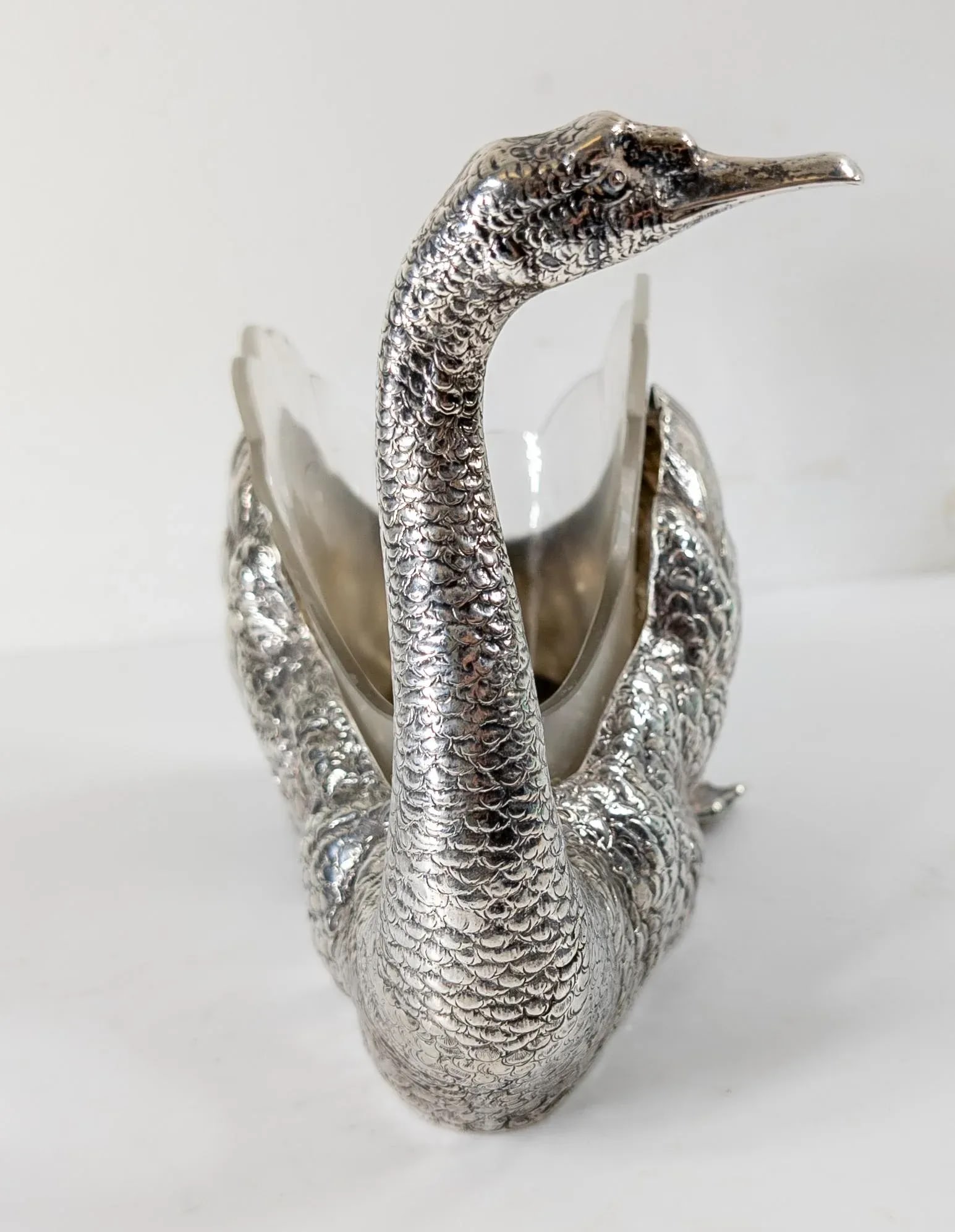 Early 20th Century Sterling Silver German Swan or Goose Form Centerpiece Bowl - 3